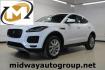 2018 Fuji White /Ebony/Ebony Jaguar E-PACE S (SADFJ2FX2J1) with an 2.0L I4 Turbocharged engine, Automatic transmission, located at 15300 Midway Rd., Addison, TX, 75001, (972) 702-0011, 32.958321, -96.838074 - Photo#0