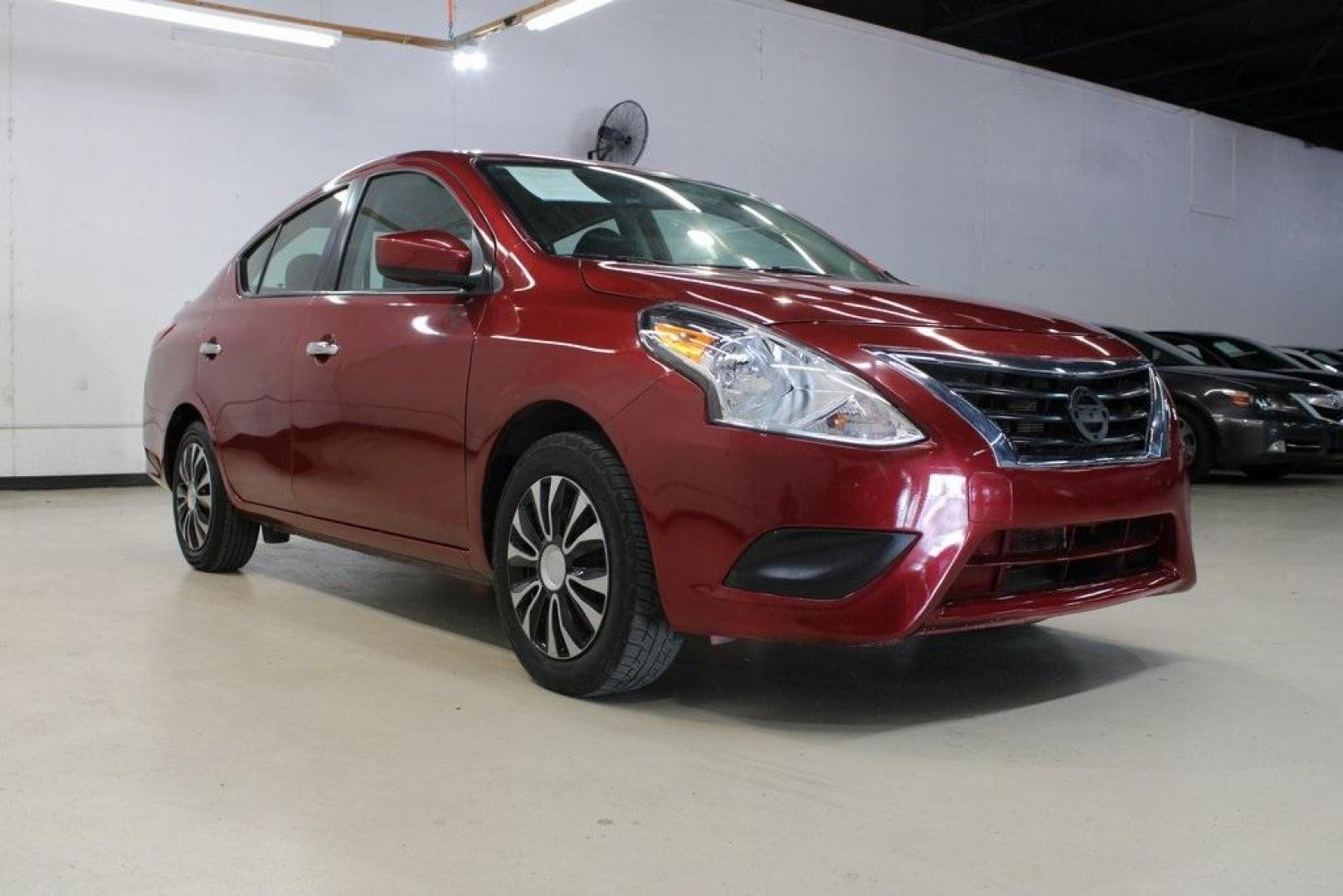 2019 Cayenne Red Metallic /Charcoal Nissan Versa 1.6 SV (3N1CN7APXKL) with an 1.6L 4-Cylinder DOHC 16V engine, CVT transmission, located at 15300 Midway Rd., Addison, TX, 75001, (972) 702-0011, 32.958321, -96.838074 - HOME OF THE NO HAGGLE PRICE - WHOLESALE PRICES TO THE PUBLIC!! Versa 1.6 SV, 4D Sedan, 1.6L 4-Cylinder DOHC 16V, CVT with Xtronic, FWD, Cayenne Red Metallic, Charcoal Cloth.<br><br>Cayenne Red Metallic 2019 Nissan Versa 1.6 SV<br><br>Recent Arrival! 31/39 City/Highway MPG<br><br><br>At Midway Auto G - Photo#1