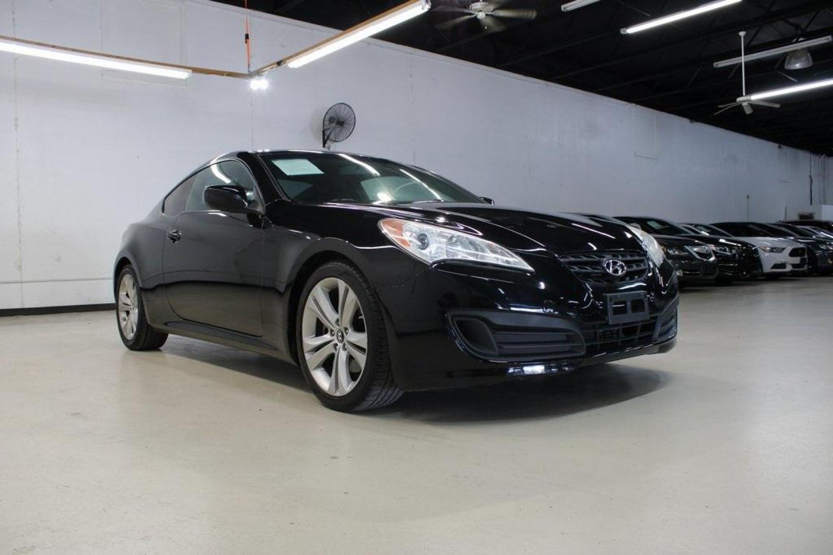 2011 Bathurst Black Pearl /Black Hyundai Genesis Coupe 2.0T (KMHHT6KD4BU) with an 2.0L 4-Cylinder DOHC 16V Dual CVVT engine, Automatic transmission, located at 15300 Midway Rd., Addison, TX, 75001, (972) 702-0011, 32.958321, -96.838074 - HOME OF THE NO HAGGLE PRICE - WHOLESALE PRICES TO THE PUBLIC!! Genesis Coupe 2.0T, 2D Coupe, 2.0L 4-Cylinder DOHC 16V Dual CVVT, 5-Speed Automatic with Shiftronic, RWD, Bathurst Black Pearl, Black Cloth.<br><br>Bathurst Black Pearl 2011 Hyundai Genesis Coupe 2.0T<br><br>20/30 City/Highway MPG<br><br - Photo#1