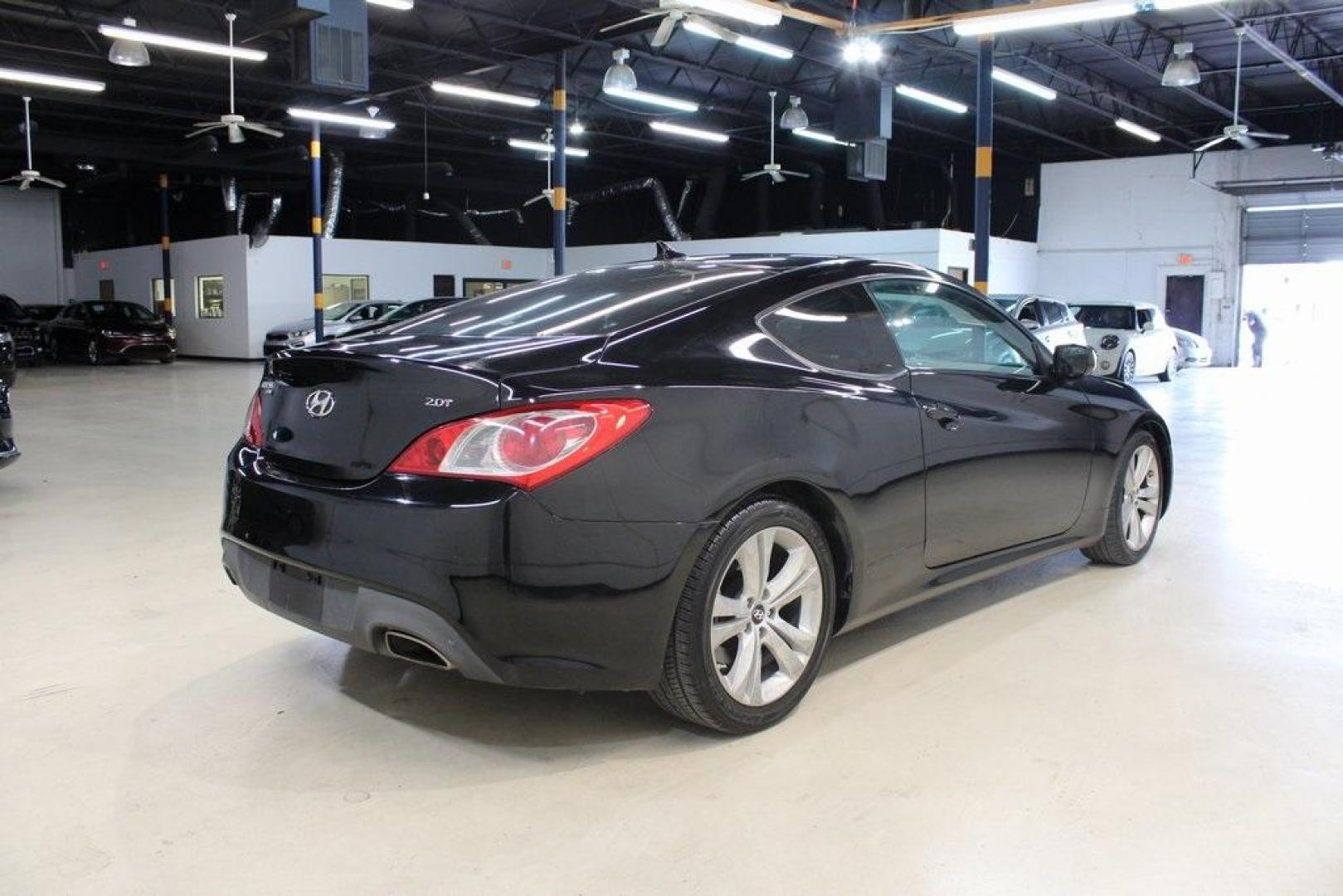 2011 Bathurst Black Pearl /Black Hyundai Genesis Coupe 2.0T (KMHHT6KD4BU) with an 2.0L 4-Cylinder DOHC 16V Dual CVVT engine, Automatic transmission, located at 15300 Midway Rd., Addison, TX, 75001, (972) 702-0011, 32.958321, -96.838074 - HOME OF THE NO HAGGLE PRICE - WHOLESALE PRICES TO THE PUBLIC!! Genesis Coupe 2.0T, 2D Coupe, 2.0L 4-Cylinder DOHC 16V Dual CVVT, 5-Speed Automatic with Shiftronic, RWD, Bathurst Black Pearl, Black Cloth.<br><br>Bathurst Black Pearl 2011 Hyundai Genesis Coupe 2.0T<br><br>20/30 City/Highway MPG<br><br - Photo#2