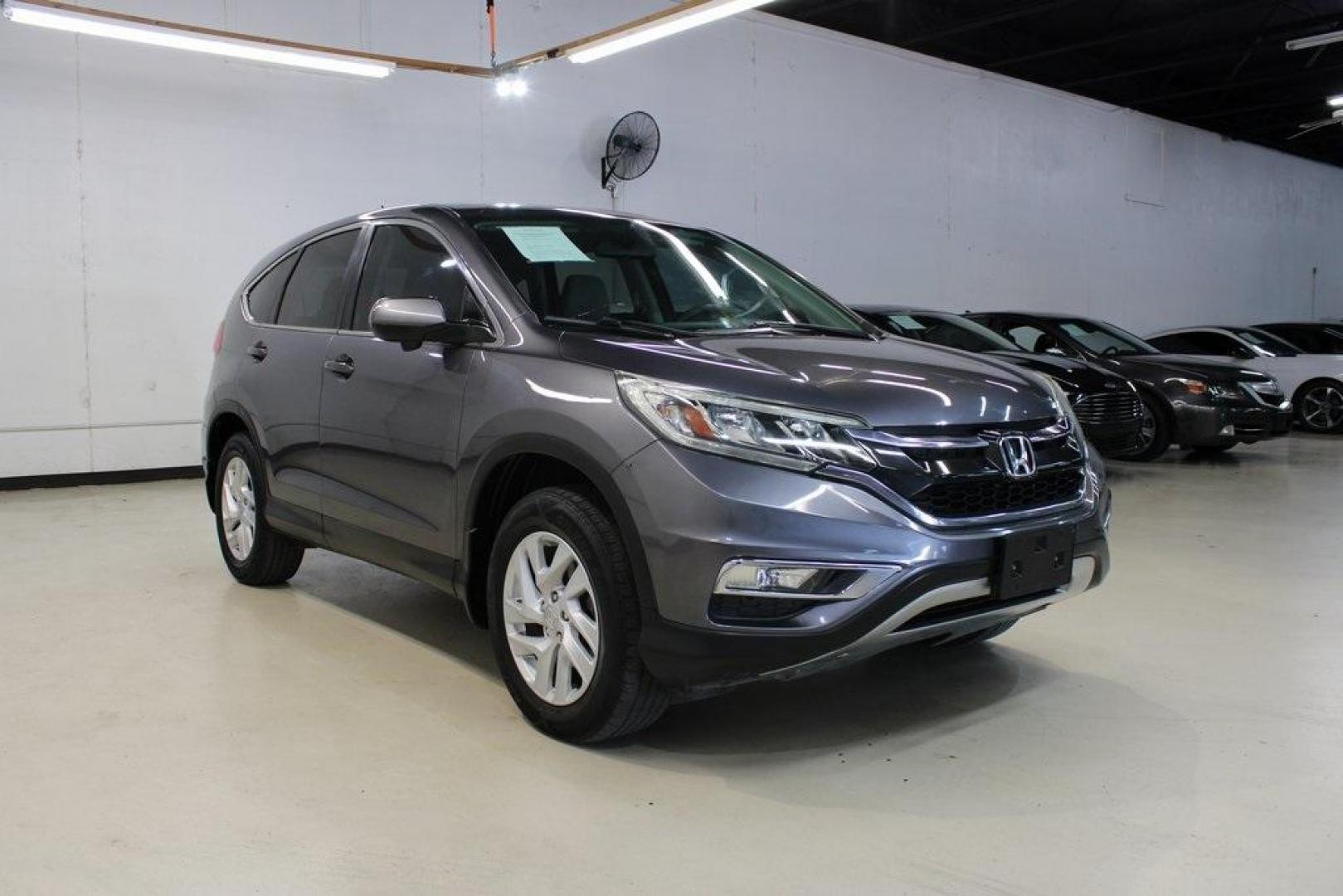 2016 Gray /Gray Honda CR-V EX (3CZRM3H53GG) with an 2.4L I4 DOHC 16V i-VTEC engine, CVT transmission, located at 15300 Midway Rd., Addison, TX, 75001, (972) 702-0011, 32.958321, -96.838074 - Photo#1