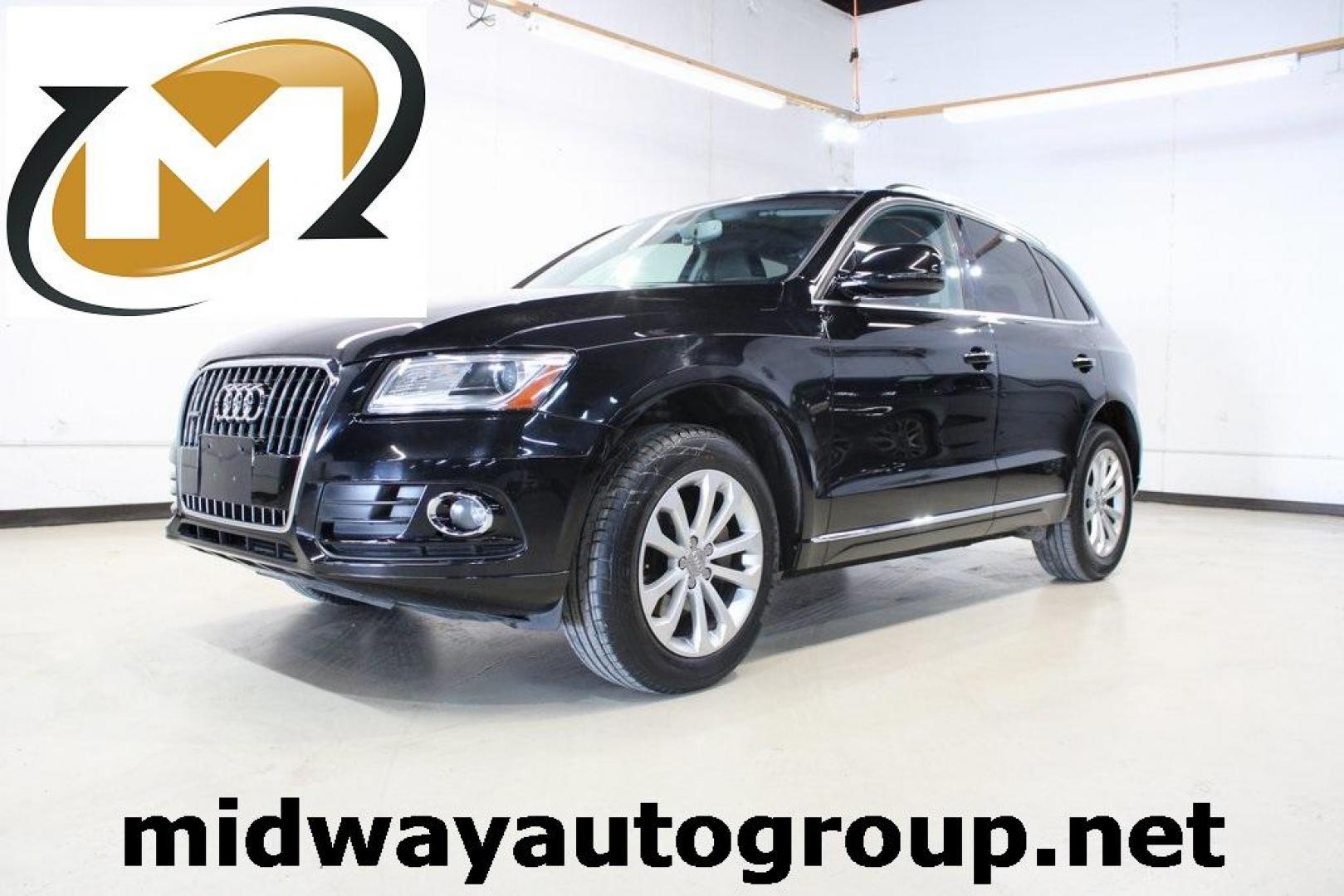 2015 Black Audi Q5 2.0T Premium (WA1CFAFP4FA) with an 2.0L 4-Cylinder TFSI engine, Automatic transmission, located at 15300 Midway Rd., Addison, TX, 75001, (972) 702-0011, 32.958321, -96.838074 - Photo#0