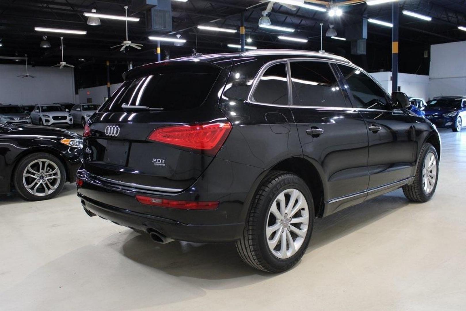 2015 Black Audi Q5 2.0T Premium Plus (WA1LFAFP8FA) with an 2.0L 4-Cylinder TFSI engine, Automatic transmission, located at 15300 Midway Rd., Addison, TX, 75001, (972) 702-0011, 32.958321, -96.838074 - Photo#2