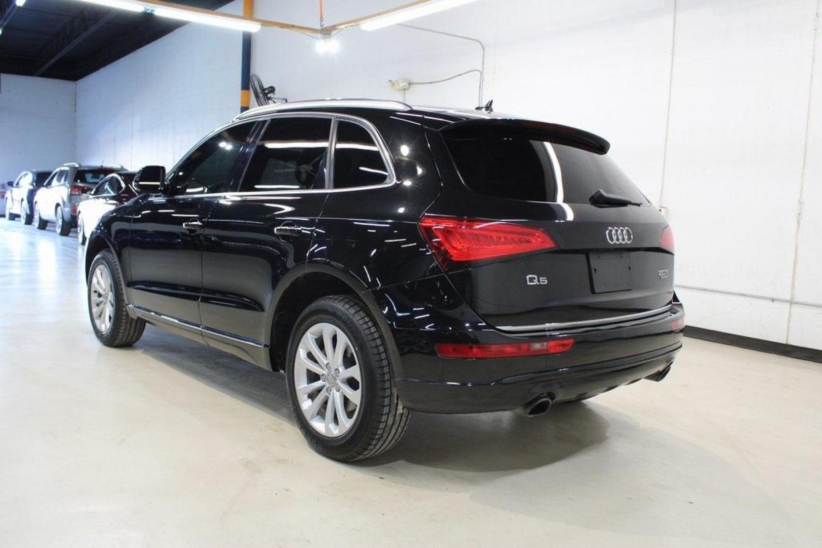 2015 Black Audi Q5 2.0T Premium Plus (WA1LFAFP8FA) with an 2.0L 4-Cylinder TFSI engine, Automatic transmission, located at 15300 Midway Rd., Addison, TX, 75001, (972) 702-0011, 32.958321, -96.838074 - Photo#3