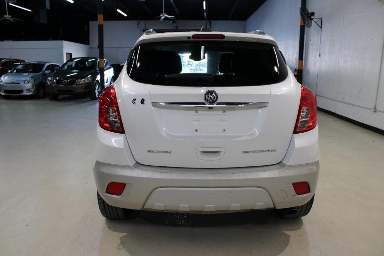 2015 White Pearl Tricoat /Titanium Buick Encore Convenience (KL4CJBSB5FB) with an ECOTEC 1.4L I4 SMPI DOHC Turbocharged VVT engine, Automatic transmission, located at 15300 Midway Rd., Addison, TX, 75001, (972) 702-0011, 32.958321, -96.838074 - Photo#7