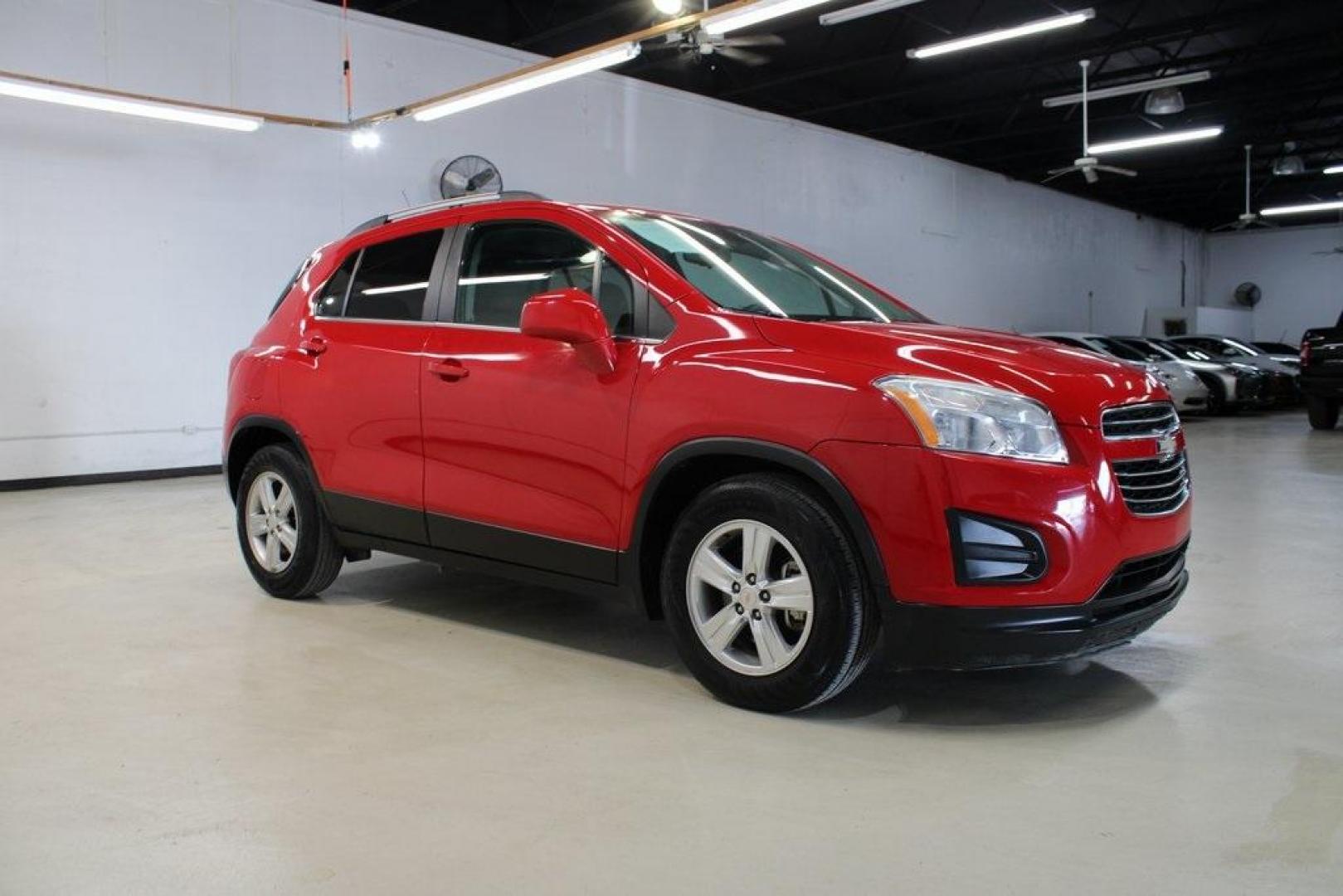 2015 Blaze Red /Jet Black Chevrolet Trax LT (KL7CJLSB1FB) with an ECOTEC 1.4L I4 SMPI DOHC Turbocharged VVT engine, Automatic transmission, located at 15300 Midway Rd., Addison, TX, 75001, (972) 702-0011, 32.958321, -96.838074 - Photo#6