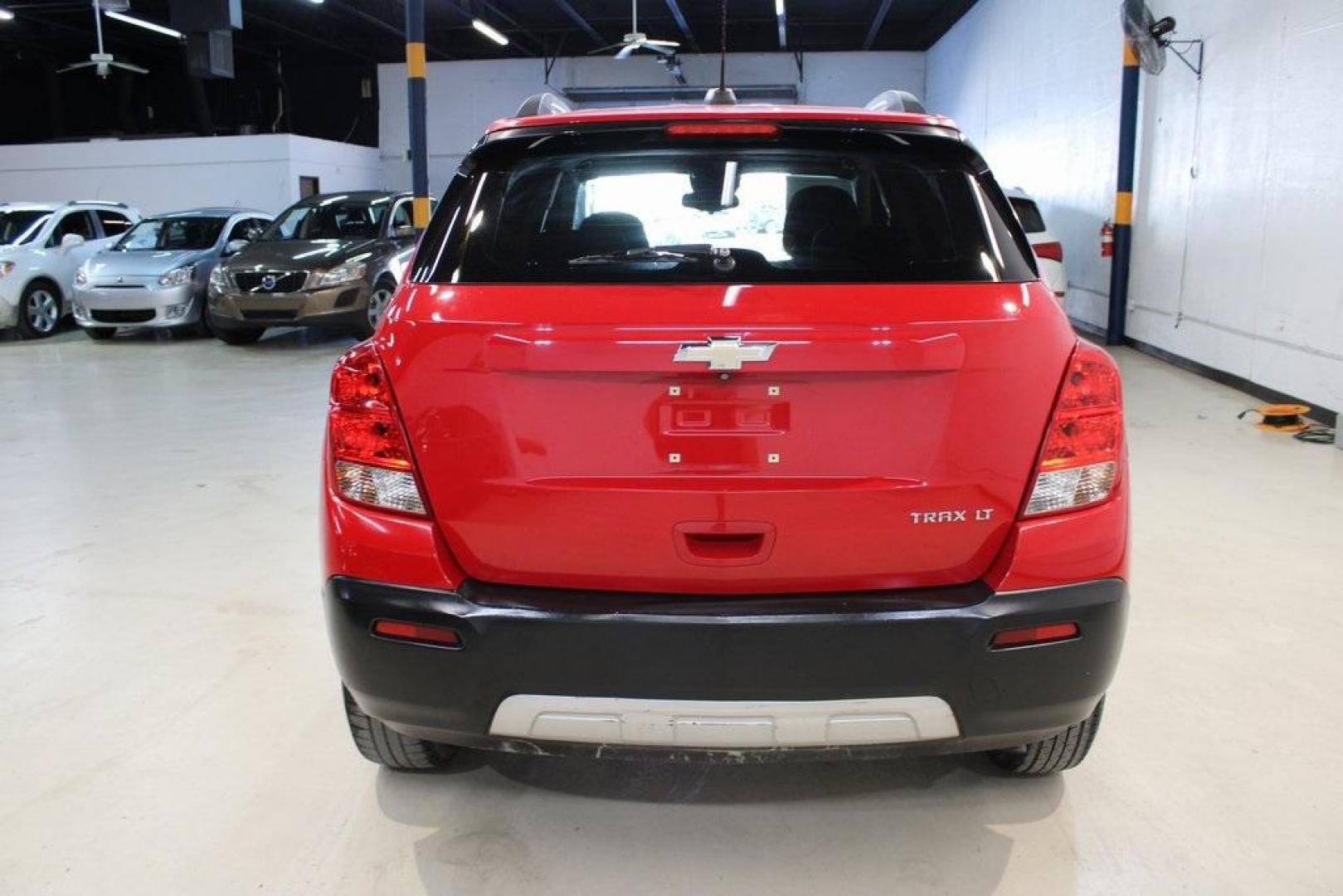 2015 Blaze Red /Jet Black Chevrolet Trax LT (KL7CJLSB1FB) with an ECOTEC 1.4L I4 SMPI DOHC Turbocharged VVT engine, Automatic transmission, located at 15300 Midway Rd., Addison, TX, 75001, (972) 702-0011, 32.958321, -96.838074 - Photo#7