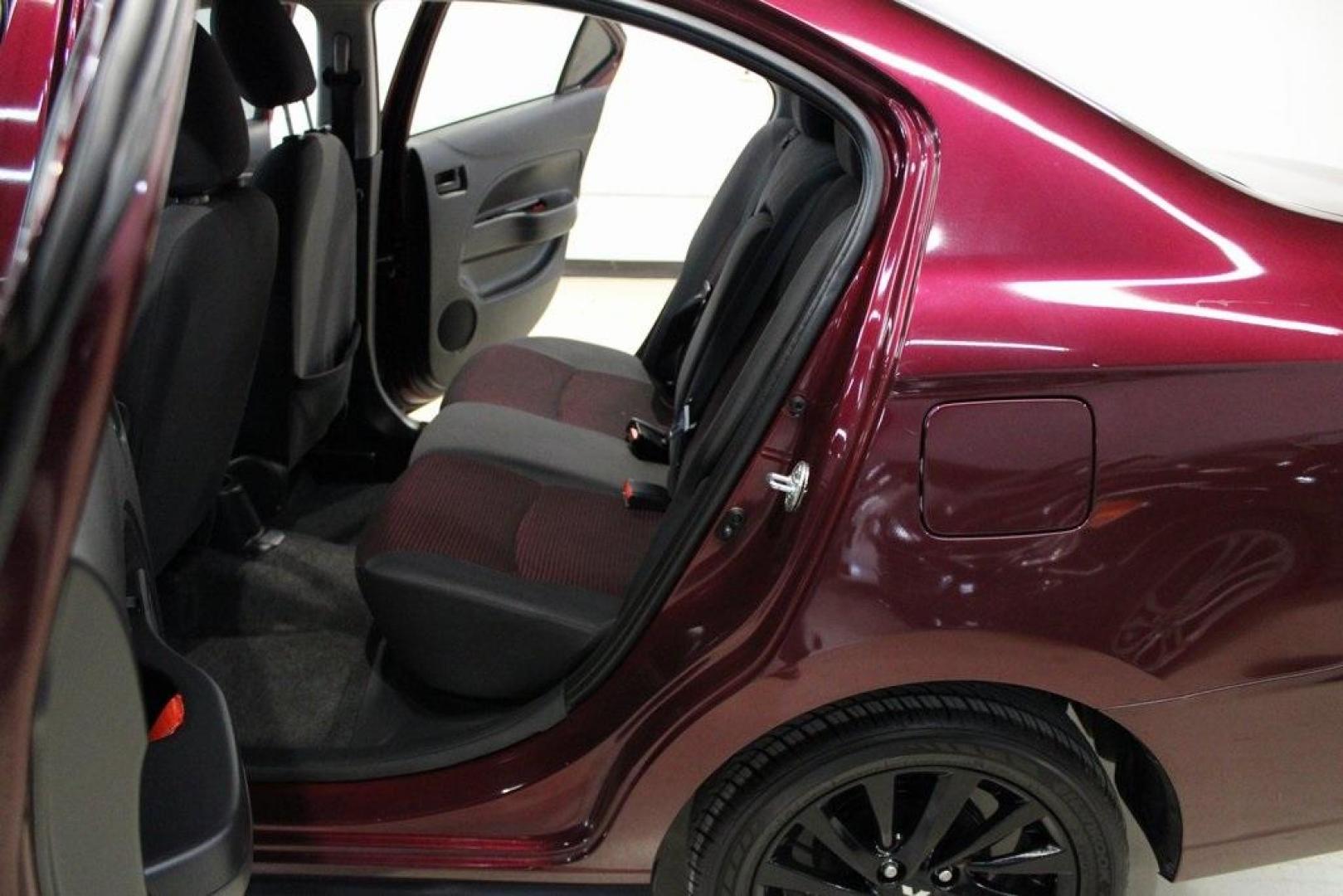 2020 Burgundy Mitsubishi Mirage G4 LE (ML32F4FJ7LH) with an 1.2L 3-Cylinder DOHC MIVEC engine, CVT transmission, located at 15300 Midway Rd., Addison, TX, 75001, (972) 702-0011, 32.958321, -96.838074 - Photo#14