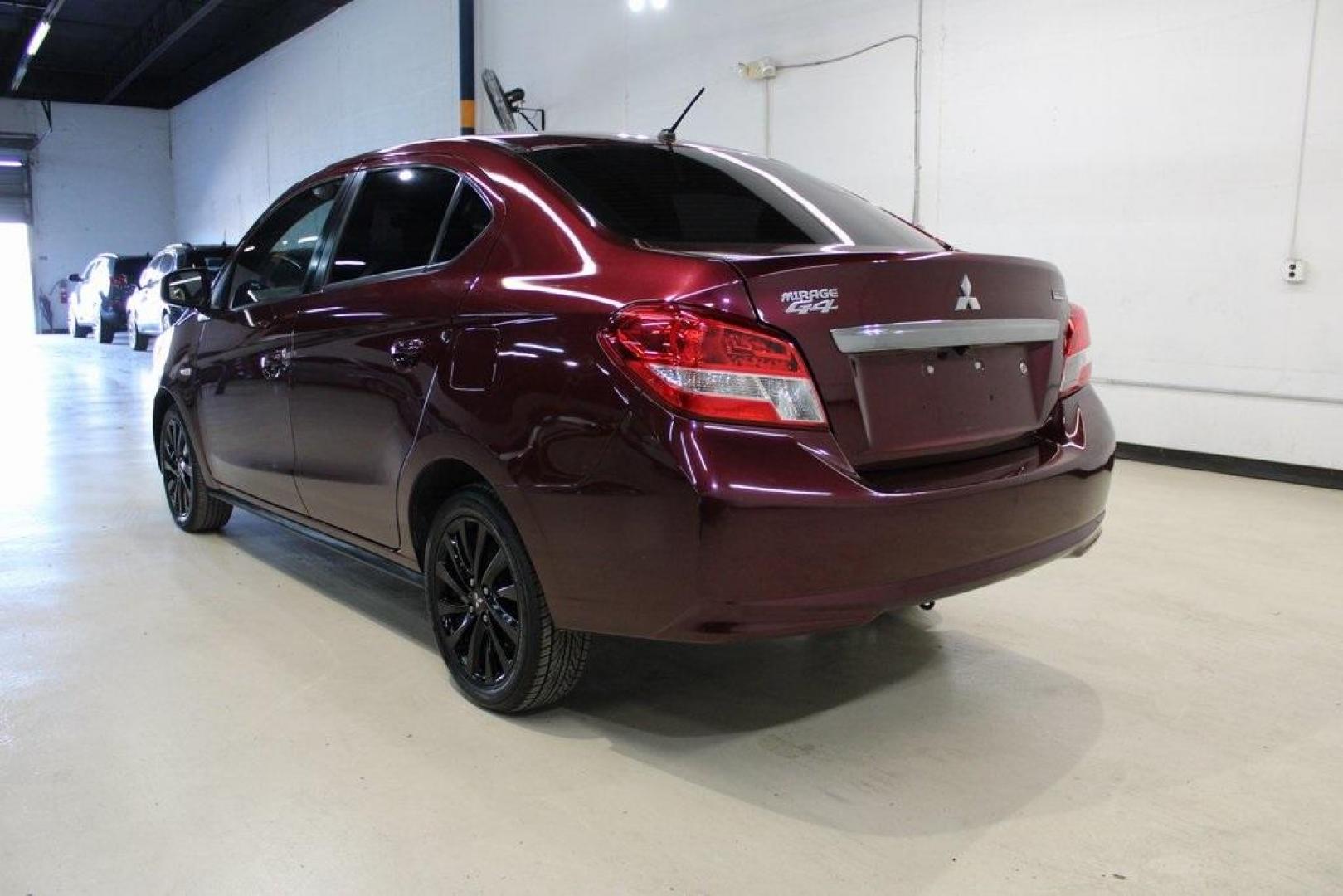 2020 Burgundy Mitsubishi Mirage G4 LE (ML32F4FJ7LH) with an 1.2L 3-Cylinder DOHC MIVEC engine, CVT transmission, located at 15300 Midway Rd., Addison, TX, 75001, (972) 702-0011, 32.958321, -96.838074 - Photo#2