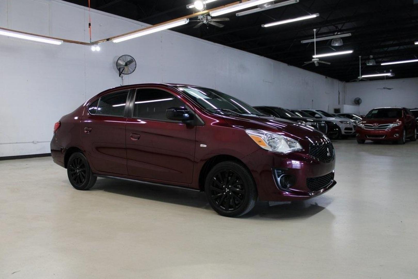 2020 Burgundy Mitsubishi Mirage G4 LE (ML32F4FJ7LH) with an 1.2L 3-Cylinder DOHC MIVEC engine, CVT transmission, located at 15300 Midway Rd., Addison, TX, 75001, (972) 702-0011, 32.958321, -96.838074 - Photo#4