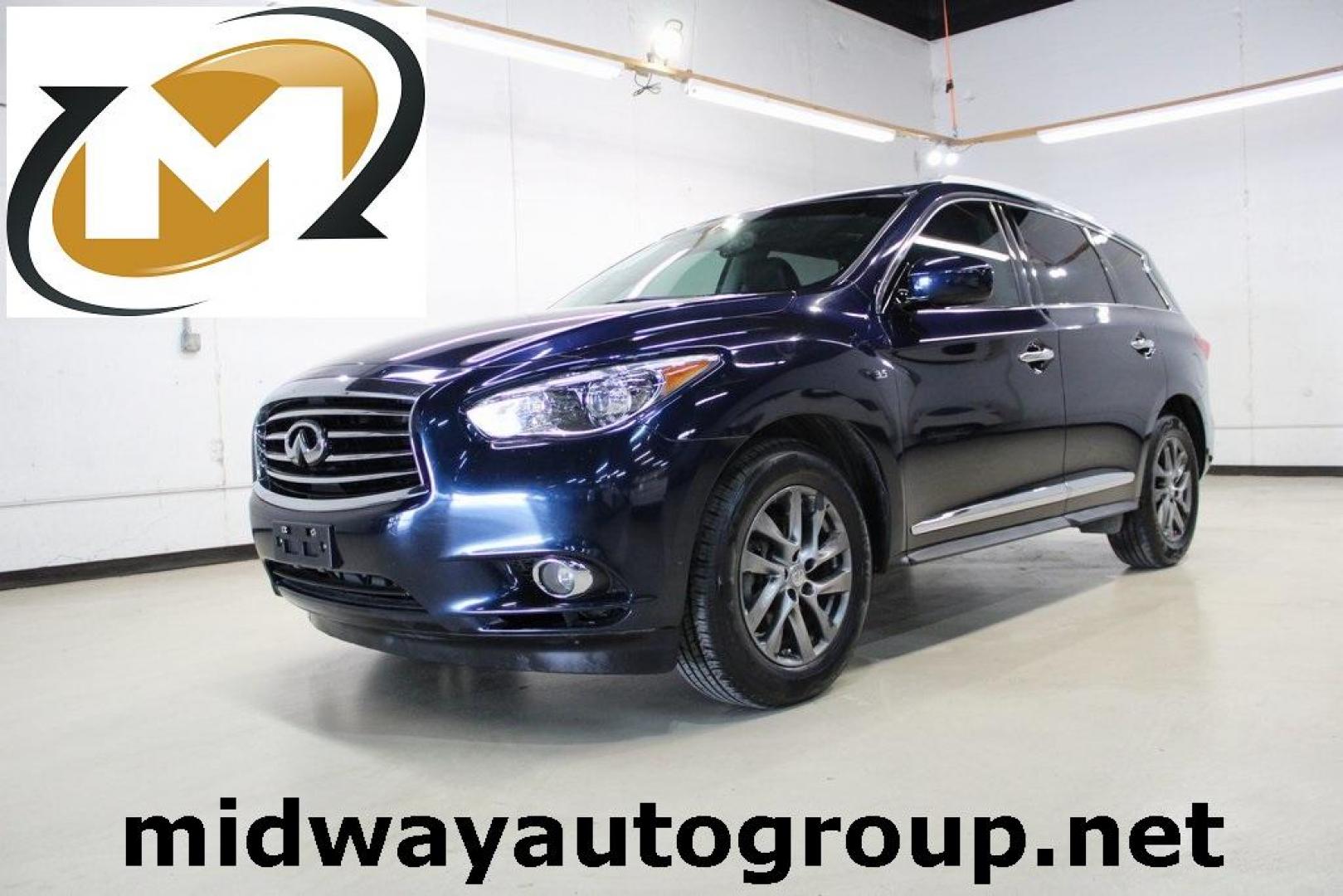 2015 Hermosa Blue /Graphite INFINITI QX60 Base (5N1AL0MN9FC) with an 3.5L V6 engine, CVT transmission, located at 15300 Midway Rd., Addison, TX, 75001, (972) 702-0011, 32.958321, -96.838074 - Photo#0