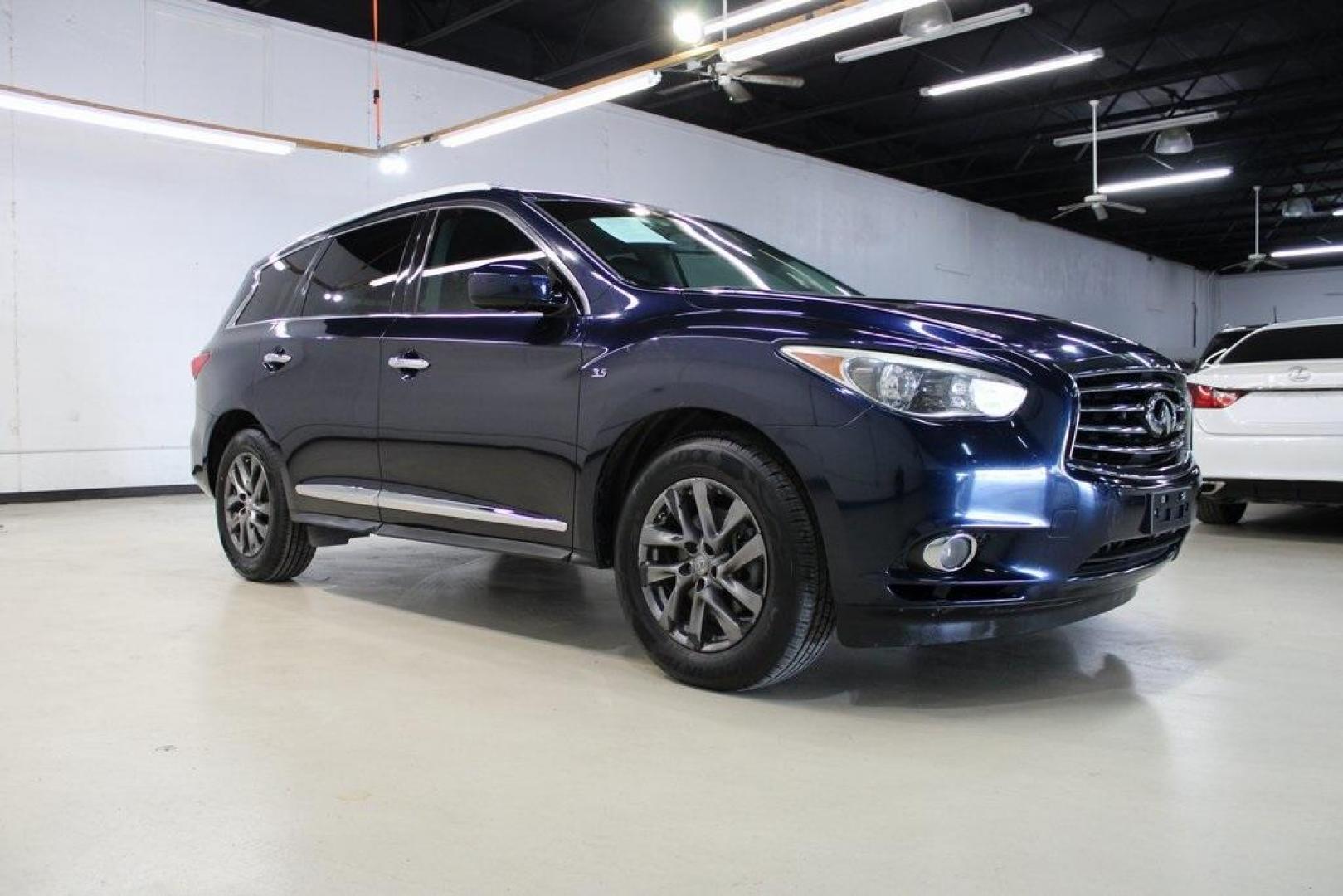 2015 Hermosa Blue /Graphite INFINITI QX60 Base (5N1AL0MN9FC) with an 3.5L V6 engine, CVT transmission, located at 15300 Midway Rd., Addison, TX, 75001, (972) 702-0011, 32.958321, -96.838074 - Photo#6