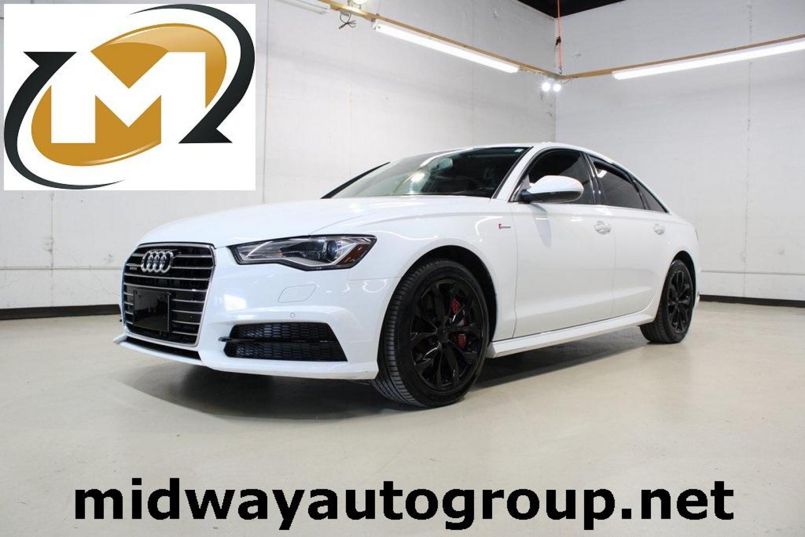 2017 White /Nougat Brown Audi A6 3.0T Premium Plus (WAUF2AFC1HN) with an 3.0L V6 Turbocharged DOHC 24V LEV3-ULEV125 333hp engine, Automatic transmission, located at 15300 Midway Rd., Addison, TX, 75001, (972) 702-0011, 32.958321, -96.838074 - Photo#0