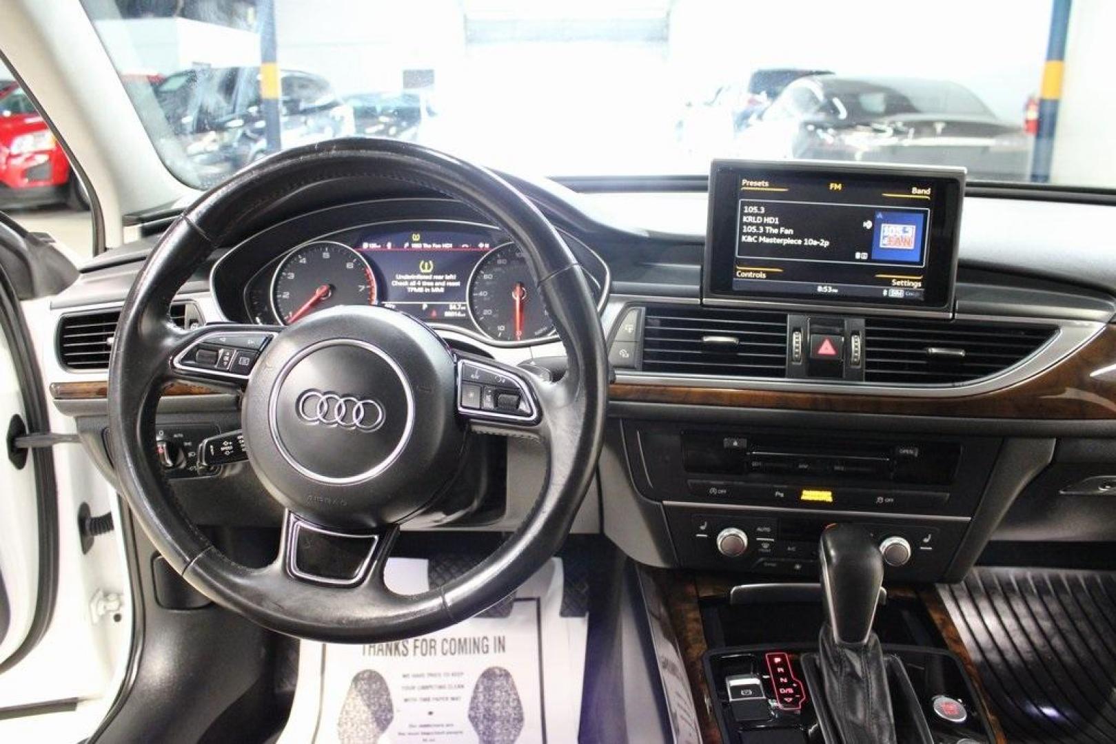 2017 White /Nougat Brown Audi A6 3.0T Premium Plus (WAUF2AFC1HN) with an 3.0L V6 Turbocharged DOHC 24V LEV3-ULEV125 333hp engine, Automatic transmission, located at 15300 Midway Rd., Addison, TX, 75001, (972) 702-0011, 32.958321, -96.838074 - Photo#18