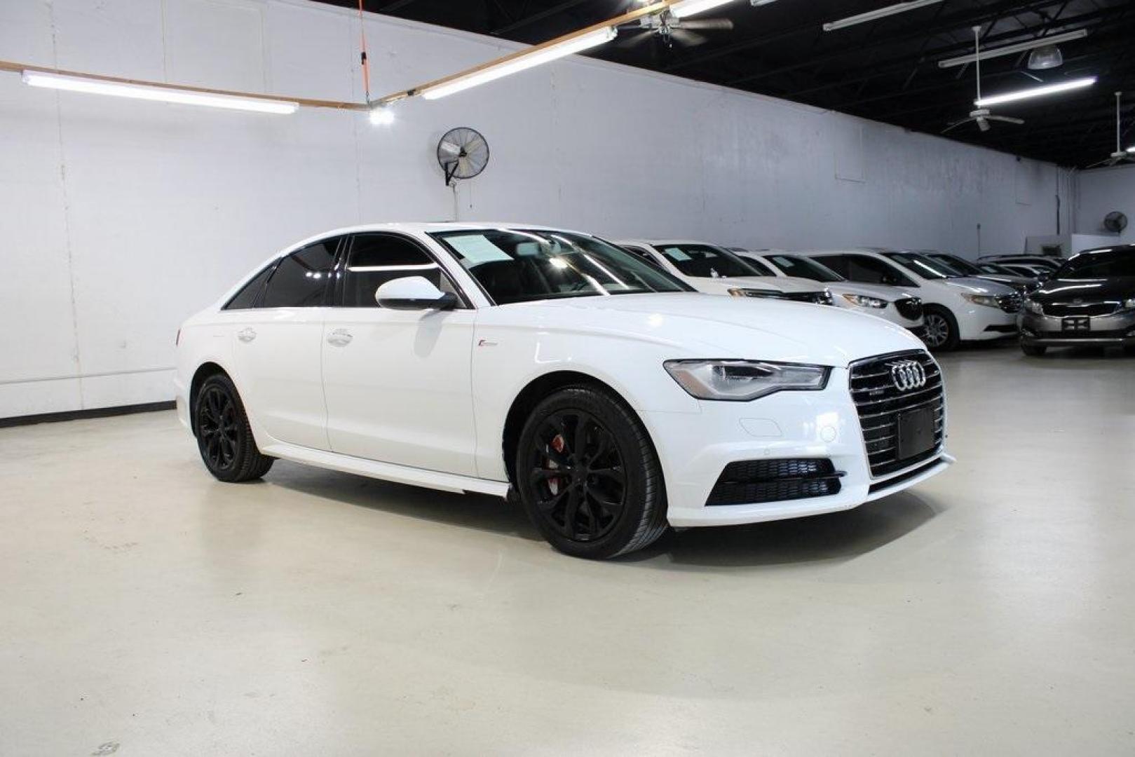 2017 White /Nougat Brown Audi A6 3.0T Premium Plus (WAUF2AFC1HN) with an 3.0L V6 Turbocharged DOHC 24V LEV3-ULEV125 333hp engine, Automatic transmission, located at 15300 Midway Rd., Addison, TX, 75001, (972) 702-0011, 32.958321, -96.838074 - Photo#6