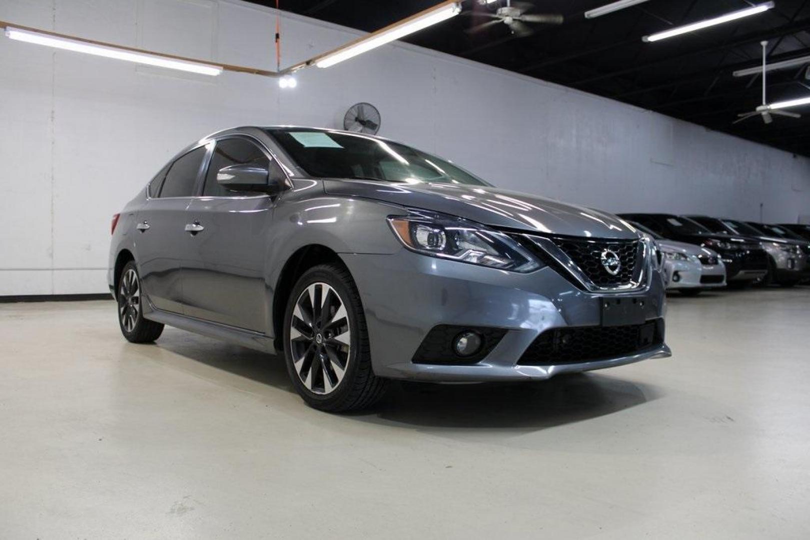 2019 Gun Metallic /Charcoal Nissan Sentra SR (3N1AB7AP0KY) with an 1.8L 4-Cylinder DOHC 16V engine, CVT transmission, located at 15300 Midway Rd., Addison, TX, 75001, (972) 702-0011, 32.958321, -96.838074 - Photo#1