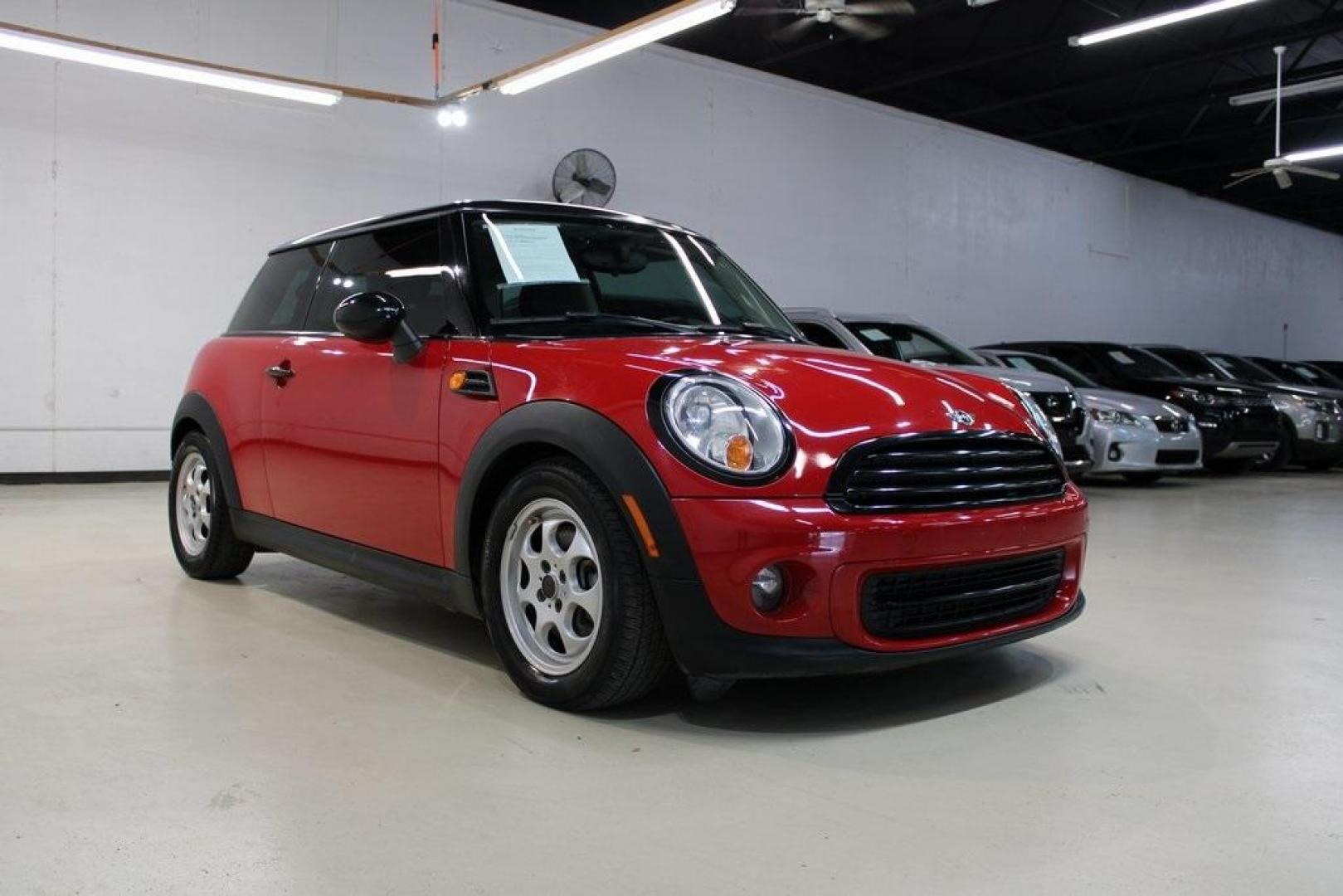 2013 Chili Red /Carbon Black MINI Cooper Base (WMWSU3C53DT) with an 1.6L I4 DOHC 16V engine, Automatic transmission, located at 15300 Midway Rd., Addison, TX, 75001, (972) 702-0011, 32.958321, -96.838074 - Photo#1