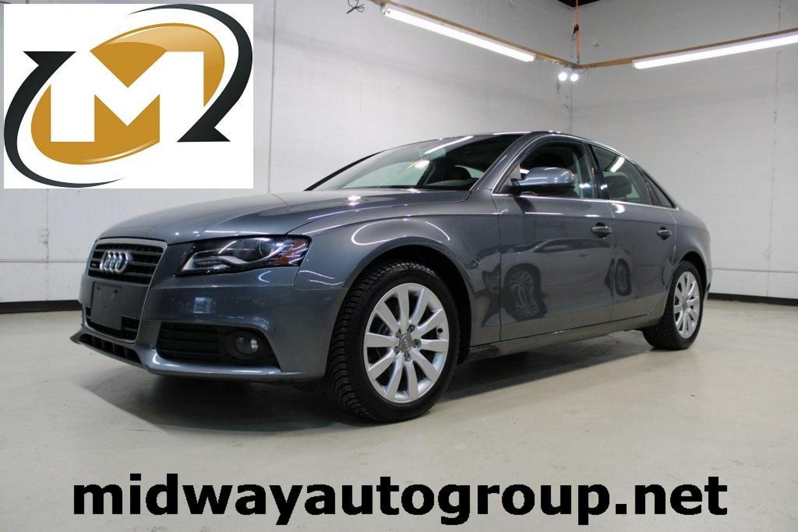 2012 Monsoon Gray Metallic /Black Audi A4 2.0T Premium (WAUBFAFL2CN) with an 2.0L 4-Cylinder TFSI DOHC engine, Automatic transmission, located at 15300 Midway Rd., Addison, TX, 75001, (972) 702-0011, 32.958321, -96.838074 - HOME OF THE NO HAGGLE PRICE - WHOLESALE PRICES TO THE PUBLIC!! A4 2.0T Premium quattro, 4D Sedan, 2.0L 4-Cylinder TFSI DOHC, 8-Speed Automatic with Tiptronic, quattro, Gray, Black Leather.<br><br>Gray 2012 Audi A4 2.0T Premium<br><br>Recent Arrival! 21/29 City/Highway MPG<br><br>Awards:<br> * 2012 - Photo#0