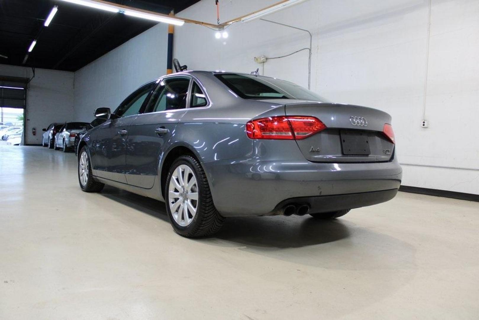 2012 Monsoon Gray Metallic /Black Audi A4 2.0T Premium (WAUBFAFL2CN) with an 2.0L 4-Cylinder TFSI DOHC engine, Automatic transmission, located at 15300 Midway Rd., Addison, TX, 75001, (972) 702-0011, 32.958321, -96.838074 - HOME OF THE NO HAGGLE PRICE - WHOLESALE PRICES TO THE PUBLIC!! A4 2.0T Premium quattro, 4D Sedan, 2.0L 4-Cylinder TFSI DOHC, 8-Speed Automatic with Tiptronic, quattro, Gray, Black Leather.<br><br>Gray 2012 Audi A4 2.0T Premium<br><br>Recent Arrival! 21/29 City/Highway MPG<br><br>Awards:<br> * 2012 - Photo#5