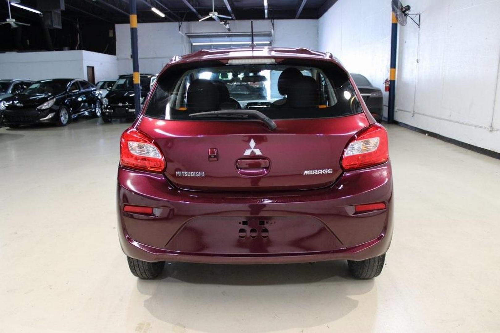 2018 Red /Dark Gray Mitsubishi Mirage ES (ML32A3HJ5JH) with an 1.2L 3-Cylinder DOHC MIVEC engine, CVT transmission, located at 15300 Midway Rd., Addison, TX, 75001, (972) 702-0011, 32.958321, -96.838074 - HOME OF THE NO HAGGLE PRICE - WHOLESALE PRICES TO THE PUBLIC!! Mirage ES, 4D Hatchback, 1.2L 3-Cylinder DOHC MIVEC, FWD, Red, Dark Gray Cloth. Odometer is 5139 miles below market average!<br><br>Red 2018 Mitsubishi Mirage ES<br><br><br>At Midway Auto Group, we strive to provide you with the best qua - Photo#6