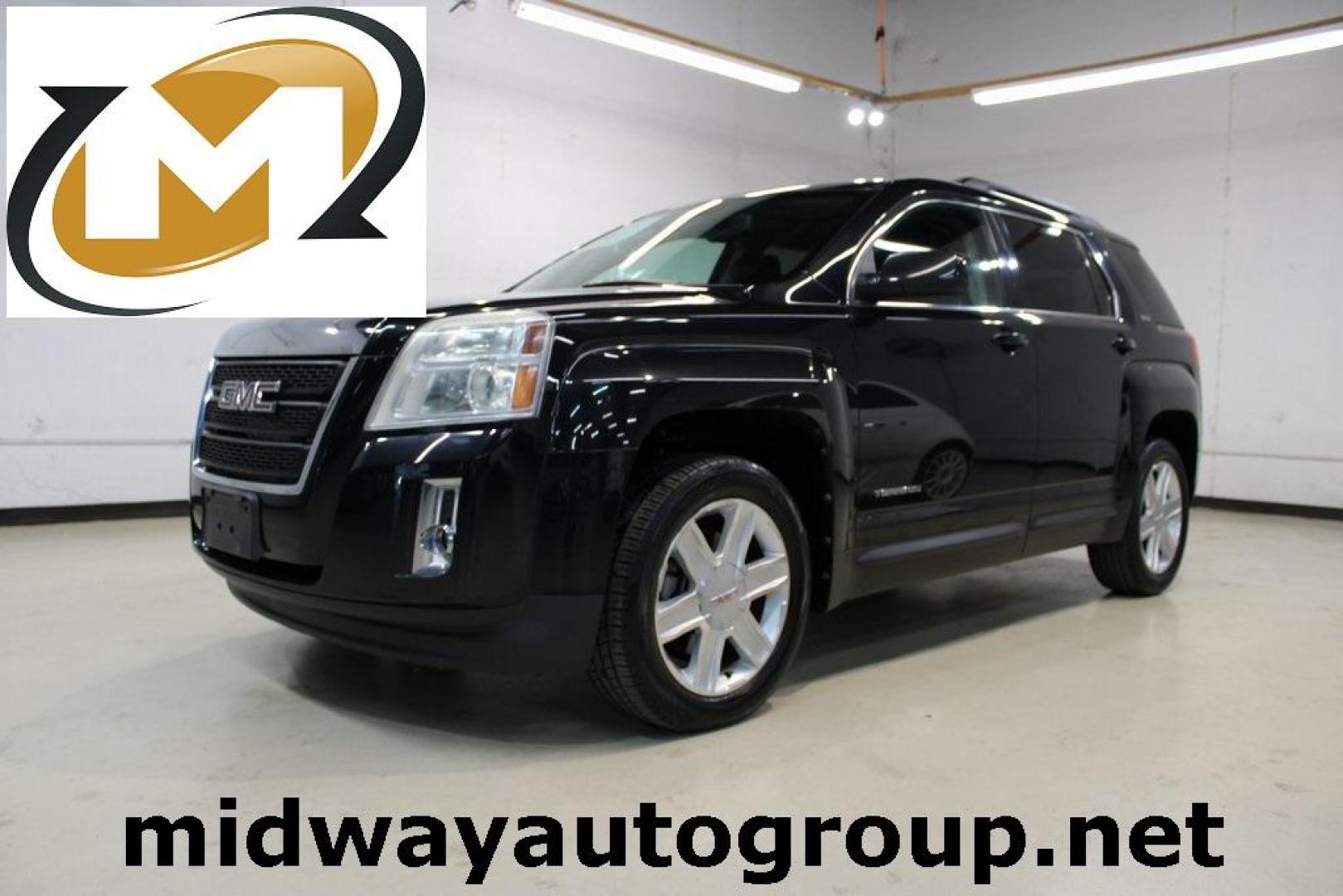 2010 Carbon Black Metallic /Jet Black GMC Terrain SLT-1 (2CTFLGEY2A6) with an 3.0L V6 SIDI VVT engine, Automatic transmission, located at 15300 Midway Rd., Addison, TX, 75001, (972) 702-0011, 32.958321, -96.838074 - Photo#0