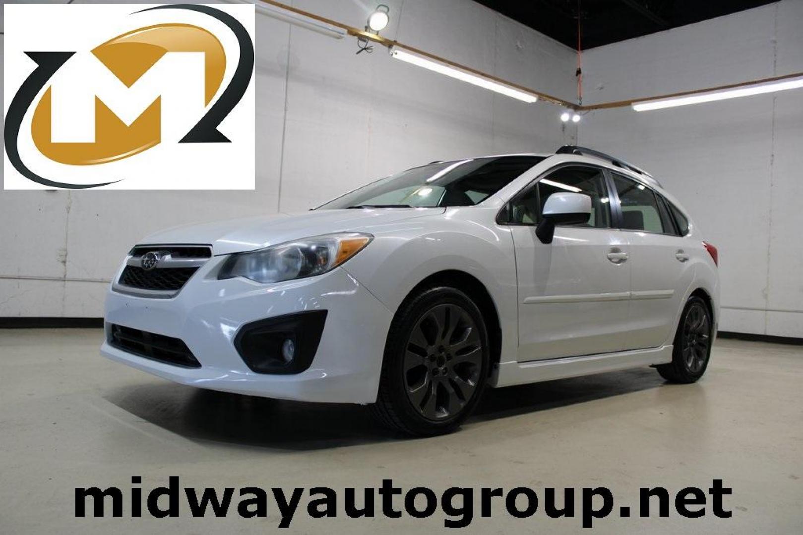 2012 Satin White Pearl /Ivory Subaru Impreza 2.0i Sport Limited (JF1GPAS63CH) with an 2.0L DOHC engine, CVT transmission, located at 15300 Midway Rd., Addison, TX, 75001, (972) 702-0011, 32.958321, -96.838074 - Photo#0