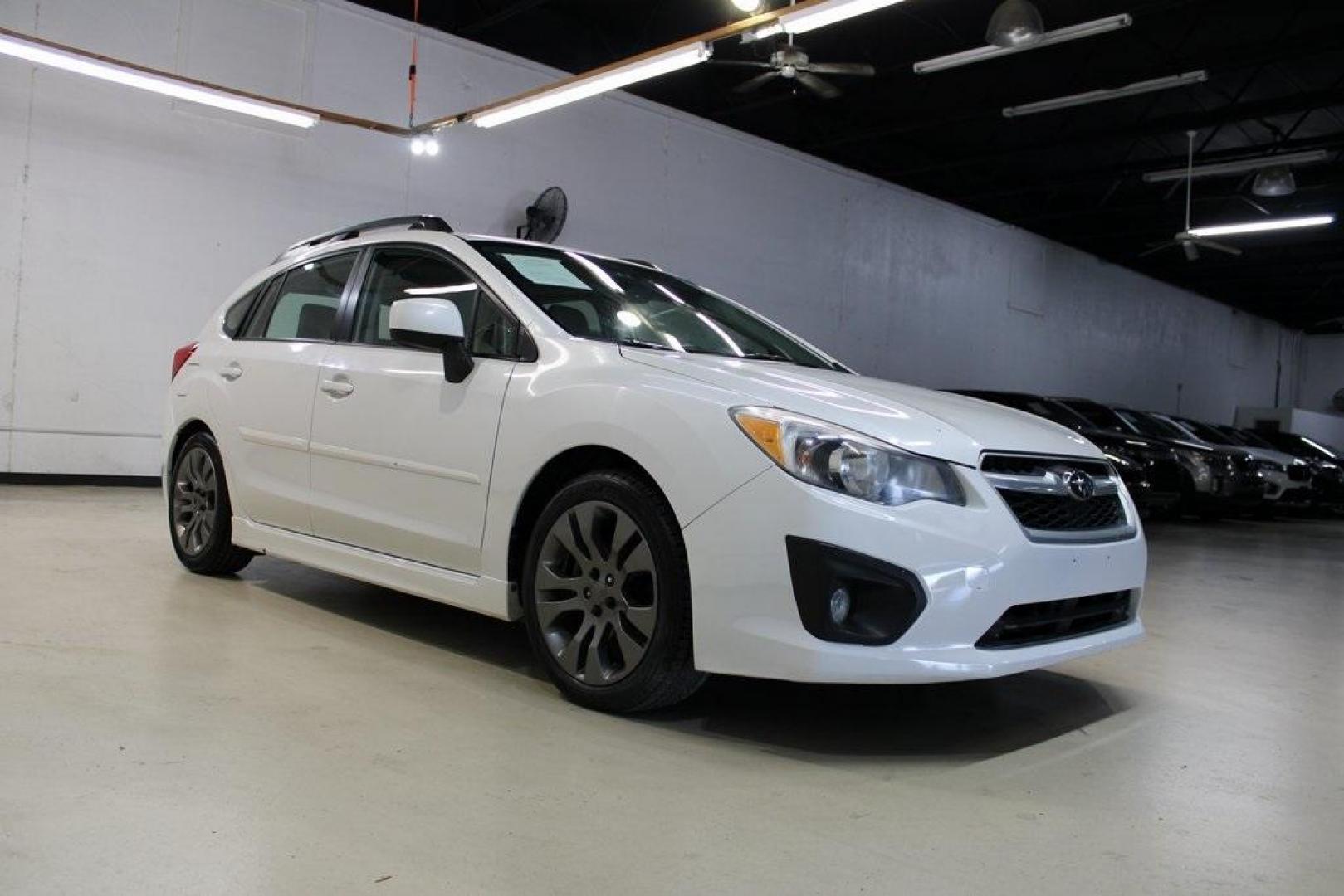 2012 Satin White Pearl /Ivory Subaru Impreza 2.0i Sport Limited (JF1GPAS63CH) with an 2.0L DOHC engine, CVT transmission, located at 15300 Midway Rd., Addison, TX, 75001, (972) 702-0011, 32.958321, -96.838074 - Photo#1