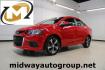 2020 Red Hot /Jet Black/Dark Titanium Chevrolet Sonic Premier (1G1JF5SB3L4) with an I4 engine, Automatic transmission, located at 15300 Midway Rd., Addison, TX, 75001, (972) 702-0011, 32.958321, -96.838074 - HOME OF THE NO HAGGLE PRICE - WHOLESALE PRICES TO THE PUBLIC!! Sonic Premier, 4D Sedan, I4, 6-Speed Automatic, FWD, Red Hot, Jet Black/Dark Titanium Artificial Leather.<br><br>Red Hot 2020 Chevrolet Sonic Premier<br><br>26/34 City/Highway MPG<br><br>Awards:<br> * JD Power Initial Quality Study<br>< - Photo#0