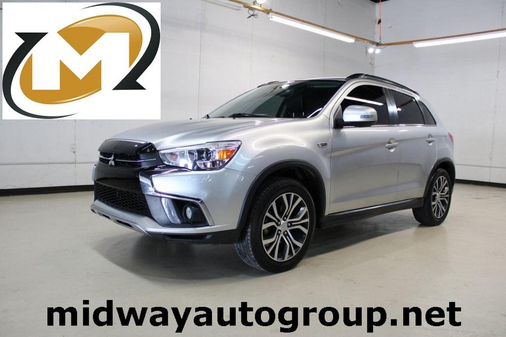 2018 Alloy Silver Metallic /Black Mitsubishi Outlander Sport SEL (JA4AP4AW9JZ) with an 2.4L MIVEC DOHC 16V 4-Cylinder engine, CVT transmission, located at 15300 Midway Rd., Addison, TX, 75001, (972) 702-0011, 32.958321, -96.838074 - HOME OF THE NO HAGGLE PRICE - WHOLESALE PRICES TO THE PUBLIC!! Outlander Sport SEL, 4D Sport Utility, 2.4L MIVEC DOHC 16V 4-Cylinder, CVT, FWD, Silver, Leather.<br><br>Silver 2018 Mitsubishi Outlander Sport SEL<br><br>Recent Arrival! 23/29 City/Highway MPG<br><br><br>At Midway Auto Group, we strive - Photo#0