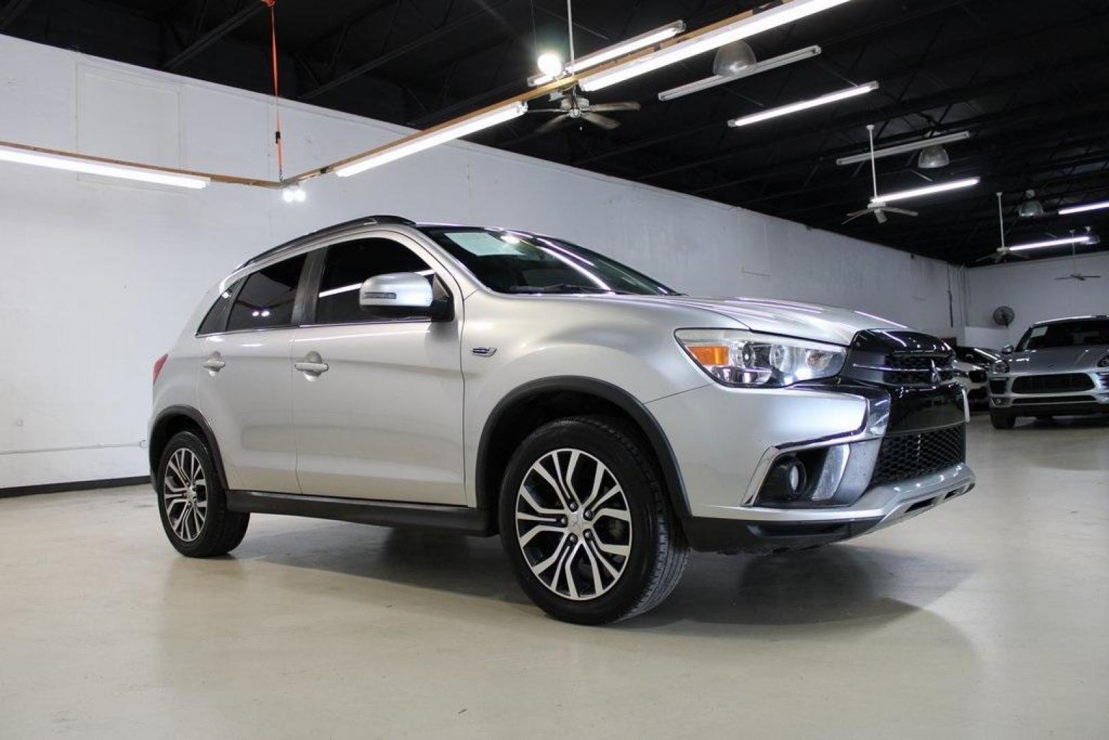 2018 Alloy Silver Metallic /Black Mitsubishi Outlander Sport SEL (JA4AP4AW9JZ) with an 2.4L MIVEC DOHC 16V 4-Cylinder engine, CVT transmission, located at 15300 Midway Rd., Addison, TX, 75001, (972) 702-0011, 32.958321, -96.838074 - HOME OF THE NO HAGGLE PRICE - WHOLESALE PRICES TO THE PUBLIC!! Outlander Sport SEL, 4D Sport Utility, 2.4L MIVEC DOHC 16V 4-Cylinder, CVT, FWD, Silver, Leather.<br><br>Silver 2018 Mitsubishi Outlander Sport SEL<br><br>Recent Arrival! 23/29 City/Highway MPG<br><br><br>At Midway Auto Group, we strive - Photo#4