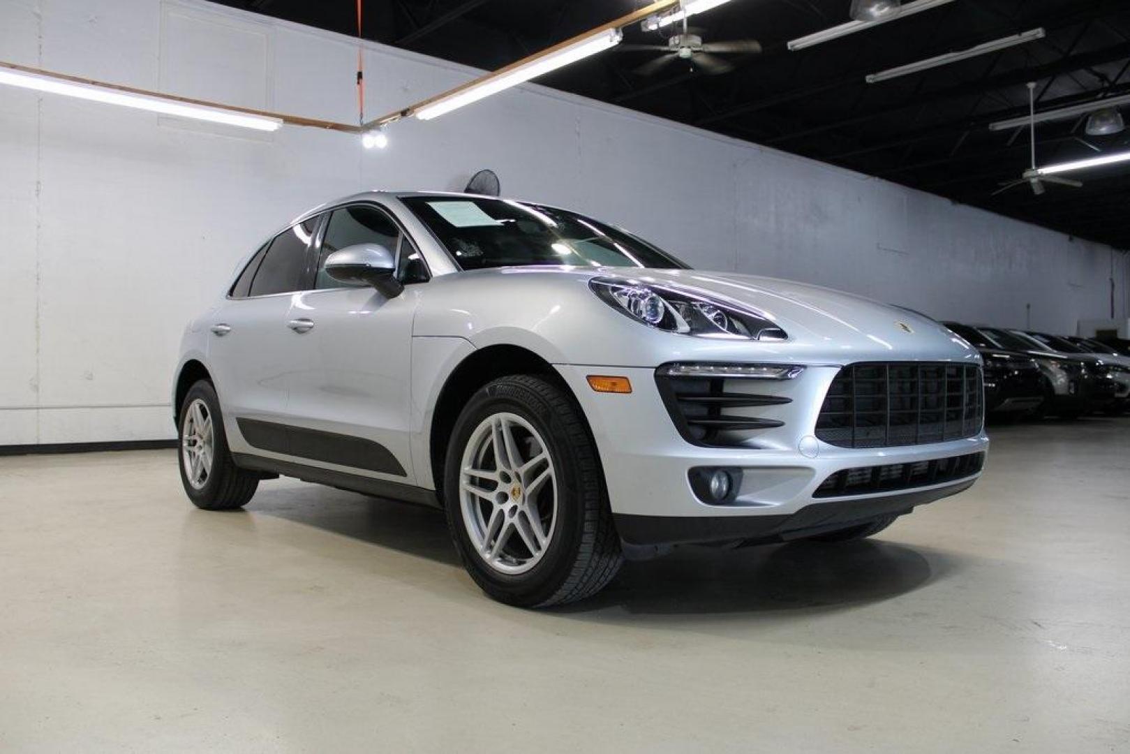 2017 Rhodium Silver Metallic /Black Porsche Macan Base (WP1AA2A58HL) with an 2.0L I4 engine, Automatic transmission, located at 15300 Midway Rd., Addison, TX, 75001, (972) 702-0011, 32.958321, -96.838074 - HOME OF THE NO HAGGLE PRICE - WHOLESALE PRICES TO THE PUBLIC!! 4D Sport Utility, 2.0L I4, 7-Speed Porsche Doppelkupplung (PDK), AWD, Silver, Black Leather.<br><br>Silver 2017 Porsche Macan<br><br>Recent Arrival!<br><br>Awards:<br> * JD Power Initial Quality Study (IQS) * JD Power Automotive Perfo - Photo#1