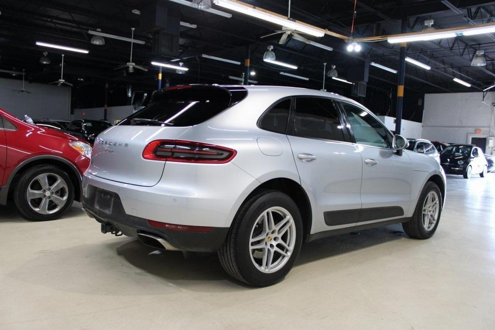 2017 Rhodium Silver Metallic /Black Porsche Macan Base (WP1AA2A58HL) with an 2.0L I4 engine, Automatic transmission, located at 15300 Midway Rd., Addison, TX, 75001, (972) 702-0011, 32.958321, -96.838074 - HOME OF THE NO HAGGLE PRICE - WHOLESALE PRICES TO THE PUBLIC!! 4D Sport Utility, 2.0L I4, 7-Speed Porsche Doppelkupplung (PDK), AWD, Silver, Black Leather.<br><br>Silver 2017 Porsche Macan<br><br>Recent Arrival!<br><br>Awards:<br> * JD Power Initial Quality Study (IQS) * JD Power Automotive Perfo - Photo#2