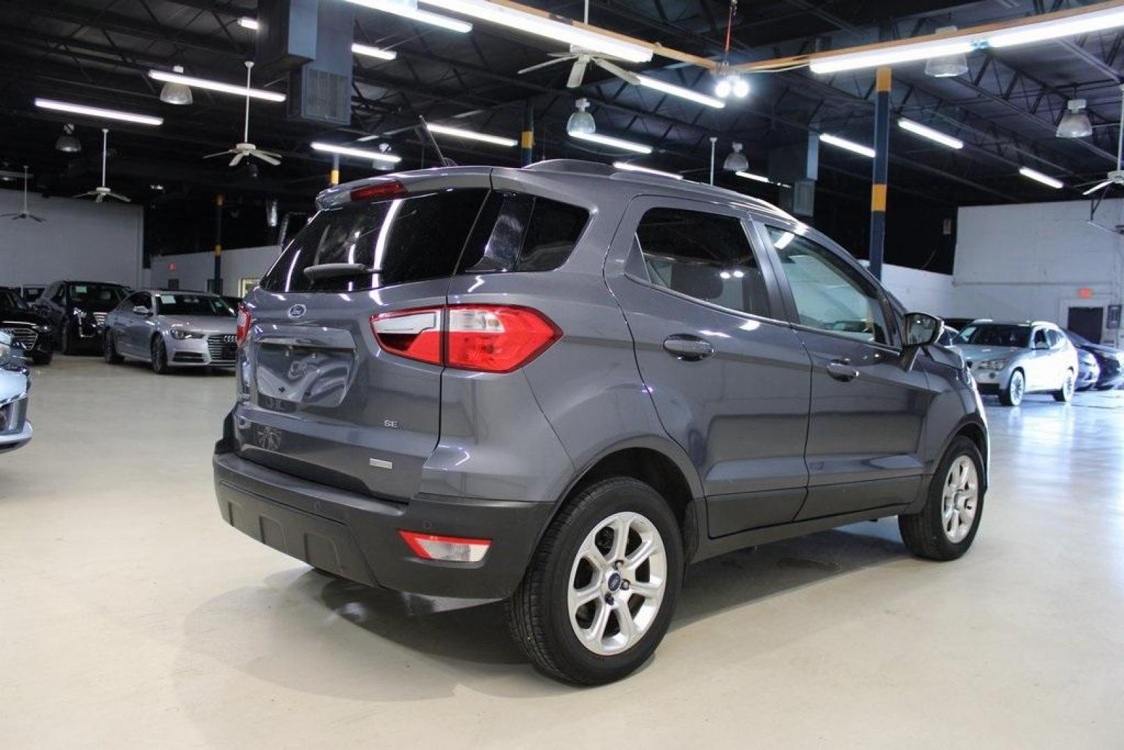 2018 Smoke /Ebony Black Ford EcoSport SE (MAJ3P1TEXJC) with an EcoBoost 1.0L I3 GTDi DOHC Turbocharged VCT engine, Automatic transmission, located at 15300 Midway Rd., Addison, TX, 75001, (972) 702-0011, 32.958321, -96.838074 - HOME OF THE NO HAGGLE PRICE - WHOLESALE PRICES TO THE PUBLIC!! EcoSport SE, 4D Sport Utility, EcoBoost 1.0L I3 GTDi DOHC Turbocharged VCT, 6-Speed Automatic, FWD, Smoke, Ebony Black Cloth.<br><br>Smoke 2018 Ford EcoSport SE<br><br>Recent Arrival! 27/29 City/Highway MPG<br><br>Awards:<br> * 2018 KBB - Photo#2