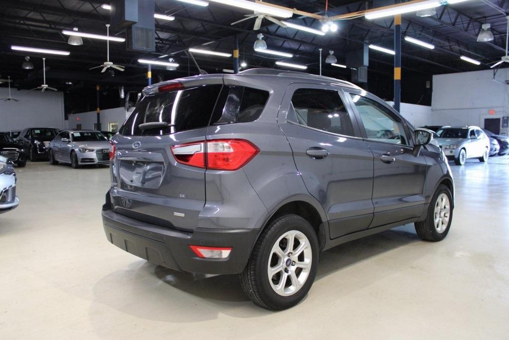 2018 Smoke /Ebony Black Ford EcoSport SE (MAJ3P1TEXJC) with an EcoBoost 1.0L I3 GTDi DOHC Turbocharged VCT engine, Automatic transmission, located at 15300 Midway Rd., Addison, TX, 75001, (972) 702-0011, 32.958321, -96.838074 - HOME OF THE NO HAGGLE PRICE - WHOLESALE PRICES TO THE PUBLIC!! EcoSport SE, 4D Sport Utility, EcoBoost 1.0L I3 GTDi DOHC Turbocharged VCT, 6-Speed Automatic, FWD, Smoke, Ebony Black Cloth.<br><br>Smoke 2018 Ford EcoSport SE<br><br>Recent Arrival! 27/29 City/Highway MPG<br><br>Awards:<br> * 2018 KBB - Photo#3