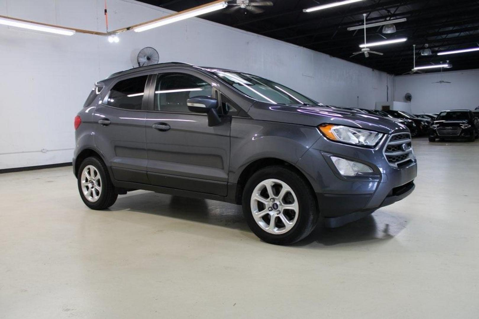 2018 Smoke /Ebony Black Ford EcoSport SE (MAJ3P1TEXJC) with an EcoBoost 1.0L I3 GTDi DOHC Turbocharged VCT engine, Automatic transmission, located at 15300 Midway Rd., Addison, TX, 75001, (972) 702-0011, 32.958321, -96.838074 - Photo#8