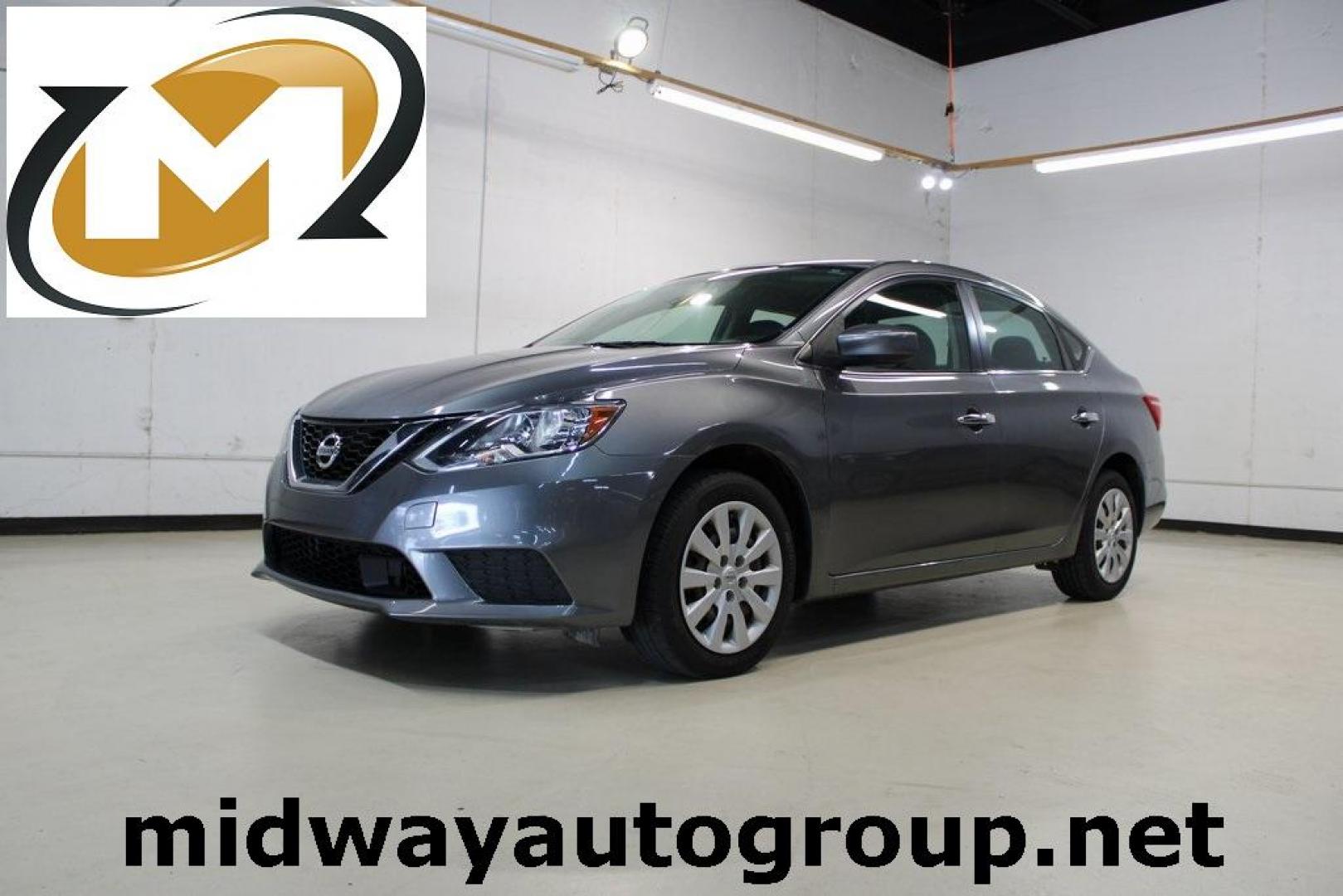 2019 Gun Metallic /Charcoal Nissan Sentra S (3N1AB7AP1KY) with an 1.8L 4-Cylinder DOHC 16V engine, CVT transmission, located at 15300 Midway Rd., Addison, TX, 75001, (972) 702-0011, 32.958321, -96.838074 - HOME OF THE NO HAGGLE PRICE - WHOLESALE PRICES TO THE PUBLIC!! Sentra S, 4D Sedan, 1.8L 4-Cylinder DOHC 16V, CVT with Xtronic, FWD, Gun Metallic, Charcoal Cloth.<br><br>Gun Metallic 2019 Nissan Sentra S<br><br>29/37 City/Highway MPG<br><br><br>At Midway Auto Group, we strive to provide you with the - Photo#0