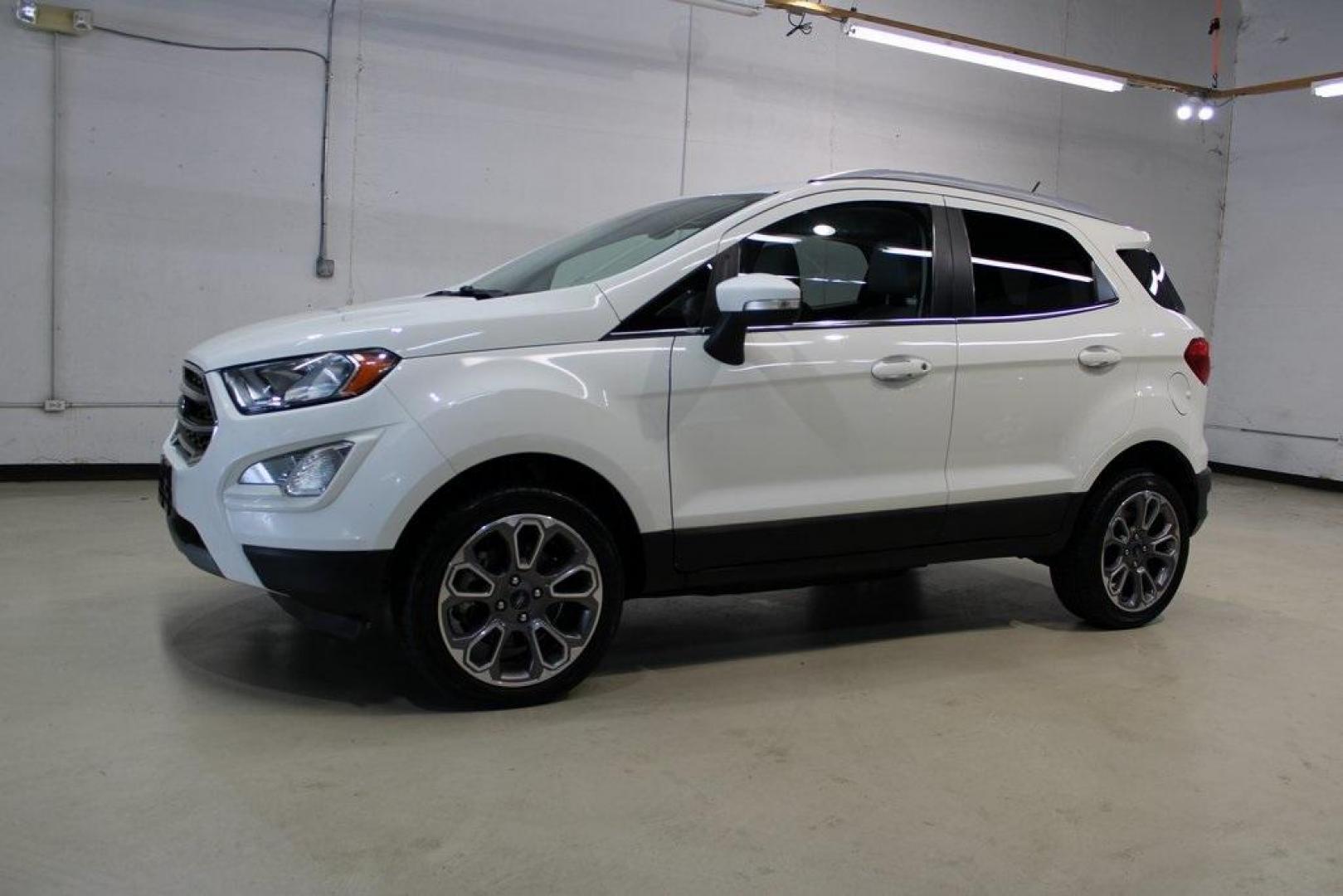 2020 White /Ebony Black Ford EcoSport Titanium (MAJ6S3KL4LC) with an 2.0L I4 Ti-VCT GDI engine, Automatic transmission, located at 15300 Midway Rd., Addison, TX, 75001, (972) 702-0011, 32.958321, -96.838074 - HOME OF THE NO HAGGLE PRICE - WHOLESALE PRICES TO THE PUBLIC!! EcoSport Titanium, 4D Sport Utility, 2.0L I4 Ti-VCT GDI, 6-Speed Automatic, 4WD, White, Ebony Black Leather.<br><br>White 2020 Ford EcoSport Titanium<br><br>Recent Arrival! 23/29 City/Highway MPG<br><br><br>At Midway Auto Group, we striv - Photo#4