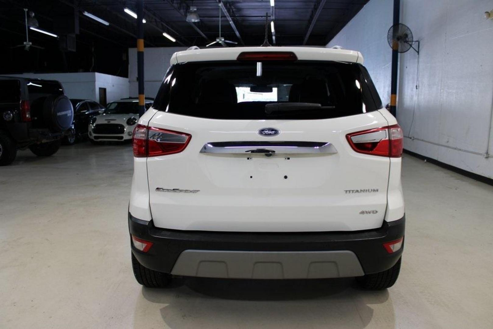 2020 White /Ebony Black Ford EcoSport Titanium (MAJ6S3KL4LC) with an 2.0L I4 Ti-VCT GDI engine, Automatic transmission, located at 15300 Midway Rd., Addison, TX, 75001, (972) 702-0011, 32.958321, -96.838074 - HOME OF THE NO HAGGLE PRICE - WHOLESALE PRICES TO THE PUBLIC!! EcoSport Titanium, 4D Sport Utility, 2.0L I4 Ti-VCT GDI, 6-Speed Automatic, 4WD, White, Ebony Black Leather.<br><br>White 2020 Ford EcoSport Titanium<br><br>Recent Arrival! 23/29 City/Highway MPG<br><br><br>At Midway Auto Group, we striv - Photo#7