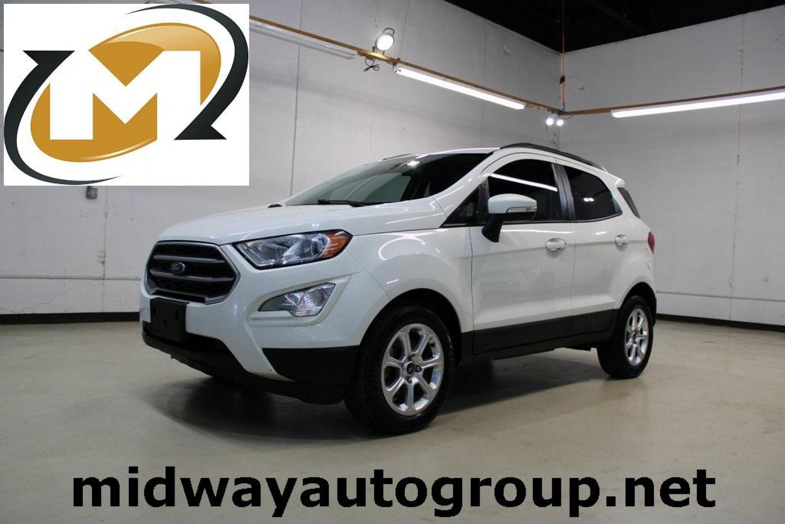 2019 Diamond White /Ebony Black Ford EcoSport SE (MAJ3S2GE8KC) with an EcoBoost 1.0L I3 GTDi DOHC Turbocharged VCT engine, Automatic transmission, located at 15300 Midway Rd., Addison, TX, 75001, (972) 702-0011, 32.958321, -96.838074 - HOME OF THE NO HAGGLE PRICE - WHOLESALE PRICES TO THE PUBLIC!! EcoSport SE, 4D Sport Utility, EcoBoost 1.0L I3 GTDi DOHC Turbocharged VCT, 6-Speed Automatic, FWD, Diamond White, Ebony Black Cloth.<br><br>Diamond White 2019 Ford EcoSport SE<br><br>Recent Arrival! 27/29 City/Highway MPG<br><br><br>At - Photo#0