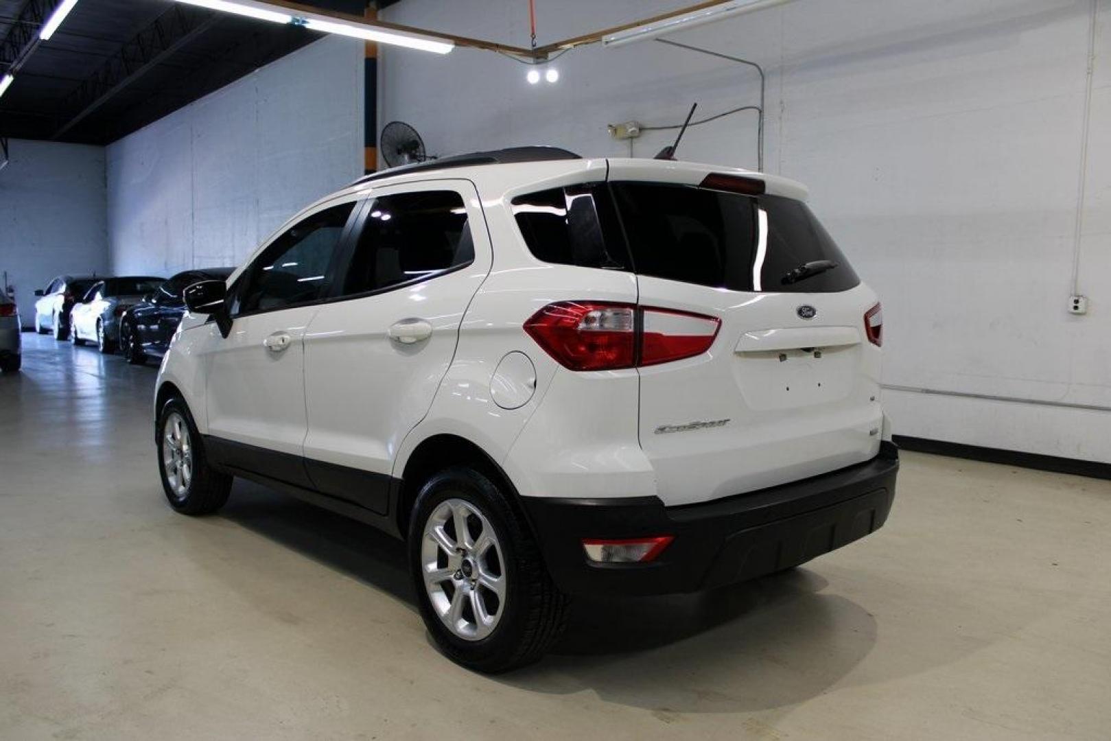 2019 Diamond White /Ebony Black Ford EcoSport SE (MAJ3S2GE8KC) with an EcoBoost 1.0L I3 GTDi DOHC Turbocharged VCT engine, Automatic transmission, located at 15300 Midway Rd., Addison, TX, 75001, (972) 702-0011, 32.958321, -96.838074 - HOME OF THE NO HAGGLE PRICE - WHOLESALE PRICES TO THE PUBLIC!! EcoSport SE, 4D Sport Utility, EcoBoost 1.0L I3 GTDi DOHC Turbocharged VCT, 6-Speed Automatic, FWD, Diamond White, Ebony Black Cloth.<br><br>Diamond White 2019 Ford EcoSport SE<br><br>Recent Arrival! 27/29 City/Highway MPG<br><br><br>At - Photo#3