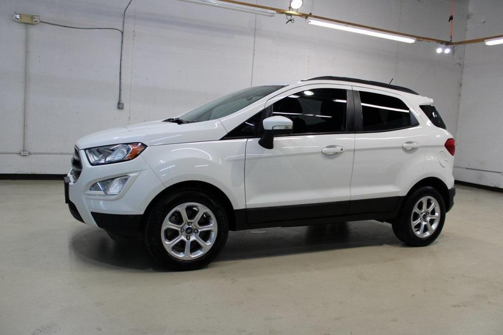 2019 Diamond White /Ebony Black Ford EcoSport SE (MAJ3S2GE8KC) with an EcoBoost 1.0L I3 GTDi DOHC Turbocharged VCT engine, Automatic transmission, located at 15300 Midway Rd., Addison, TX, 75001, (972) 702-0011, 32.958321, -96.838074 - HOME OF THE NO HAGGLE PRICE - WHOLESALE PRICES TO THE PUBLIC!! EcoSport SE, 4D Sport Utility, EcoBoost 1.0L I3 GTDi DOHC Turbocharged VCT, 6-Speed Automatic, FWD, Diamond White, Ebony Black Cloth.<br><br>Diamond White 2019 Ford EcoSport SE<br><br>Recent Arrival! 27/29 City/Highway MPG<br><br><br>At - Photo#4