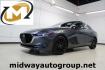 2021 Machine Gray Metallic /Black Mazda Mazda3 Premium Plus (JM1BPBEY9M1) with an I4 engine, Automatic transmission, located at 15300 Midway Rd., Addison, TX, 75001, (972) 702-0011, 32.958321, -96.838074 - HOME OF THE NO HAGGLE PRICE - WHOLESALE PRICES TO THE PUBLIC!! Mazda3 Premium Plus, 4D Sedan, I4, 6-Speed Automatic, AWD, Machine Gray Metallic, Black Leather.<br><br>Machine Gray Metallic 2021 Mazda Mazda3 Premium Plus<br><br>Recent Arrival! 23/32 City/Highway MPG<br><br><br>At Midway Auto Group, w - Photo#0