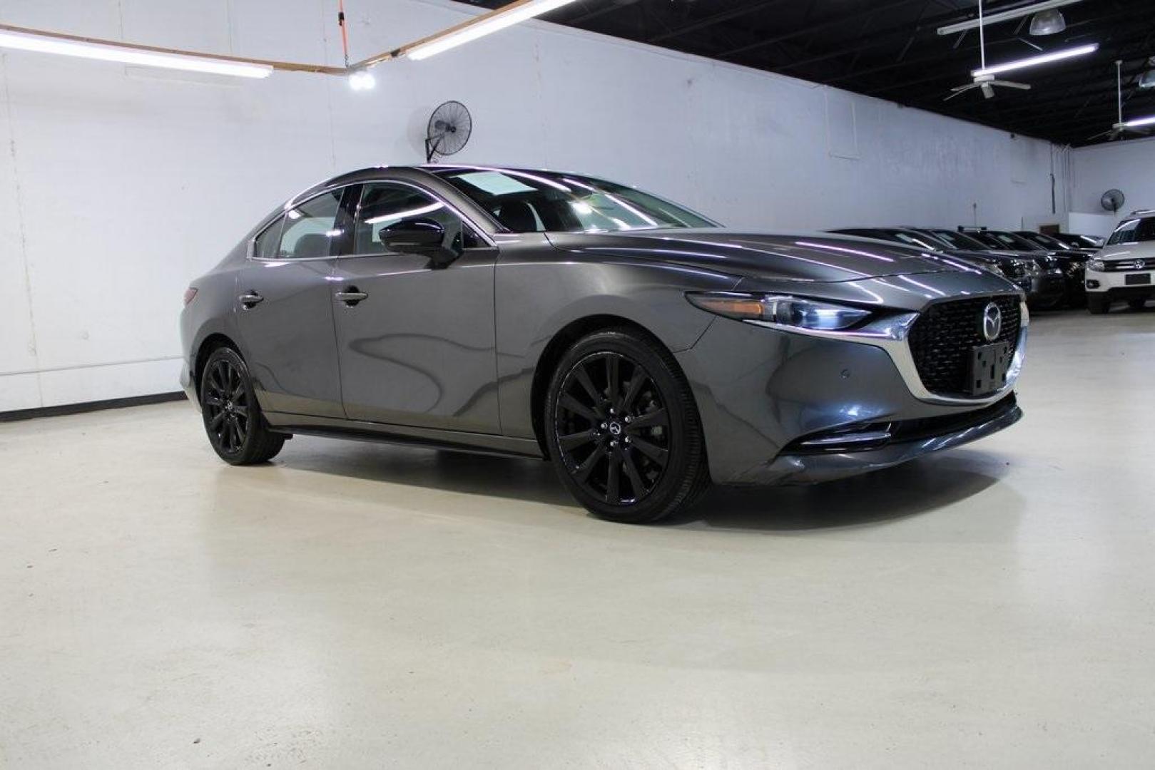 2021 Machine Gray Metallic /Black Mazda Mazda3 Premium Plus (JM1BPBEY9M1) with an I4 engine, Automatic transmission, located at 15300 Midway Rd., Addison, TX, 75001, (972) 702-0011, 32.958321, -96.838074 - HOME OF THE NO HAGGLE PRICE - WHOLESALE PRICES TO THE PUBLIC!! Mazda3 Premium Plus, 4D Sedan, I4, 6-Speed Automatic, AWD, Machine Gray Metallic, Black Leather.<br><br>Machine Gray Metallic 2021 Mazda Mazda3 Premium Plus<br><br>Recent Arrival! 23/32 City/Highway MPG<br><br><br>At Midway Auto Group, w - Photo#6