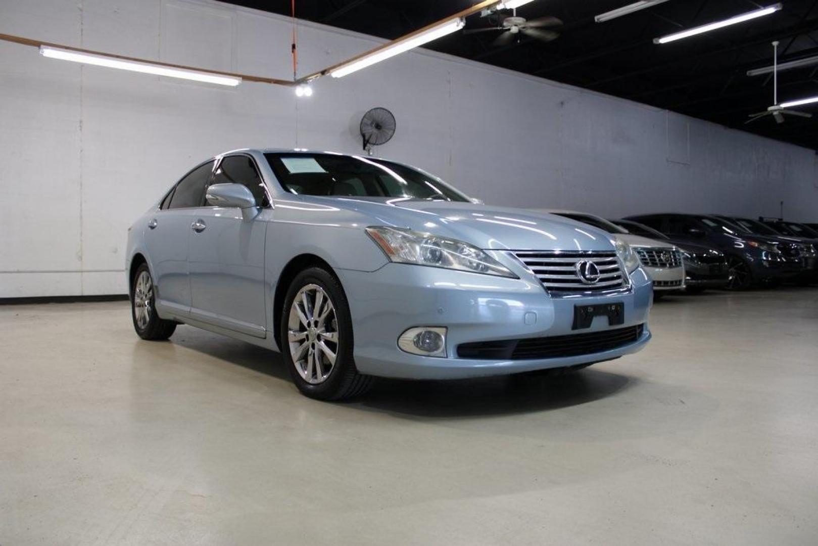 2010 Cerulean Blue Metallic /Parchment Lexus ES 350 (JTHBK1EG0A2) with an 3.5L V6 DOHC Dual VVT-i 24V engine, Automatic transmission, located at 15300 Midway Rd., Addison, TX, 75001, (972) 702-0011, 32.958321, -96.838074 - HOME OF THE NO HAGGLE PRICE - WHOLESALE PRICES TO THE PUBLIC!! ES 350, 4D Sedan, 3.5L V6 DOHC Dual VVT-i 24V, 6-Speed Automatic with Sequential Shift ECT-i, FWD, Blue, Parchment Leather. Priced below KBB Fair Purchase Price! Odometer is 44908 miles below market average!<br><br>Blue 2010 Lexus ES 350 - Photo#1