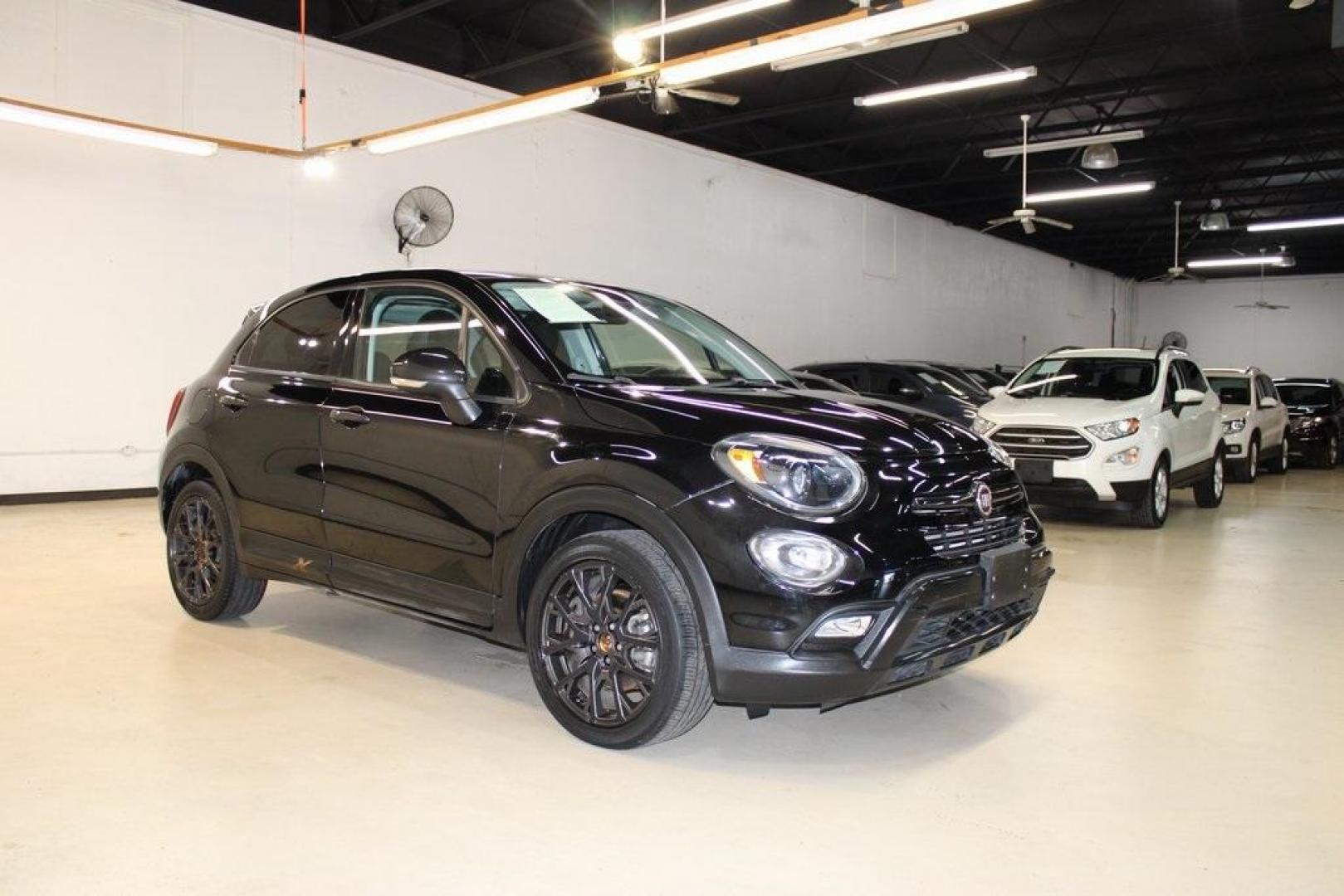 2017 Nero Cinema (Black Clear Coat) /Black Fiat 500X Trekking (ZFBCFXCB7HP) with an 2.4L I4 MultiAir engine, Automatic transmission, located at 15300 Midway Rd., Addison, TX, 75001, (972) 702-0011, 32.958321, -96.838074 - HOME OF THE NO HAGGLE PRICE - WHOLESALE PRICES TO THE PUBLIC!! 500X Trekking, 4D Sport Utility, 2.4L I4 MultiAir, 9-Speed 948TE Automatic, FWD, Nero Cinema (Black Clear Coat), Black Cloth.<br><br>Nero Cinema (Black Clear Coat) 2017 Fiat 500X Trekking<br><br>Recent Arrival! 22/30 City/Highway MPG<br> - Photo#9