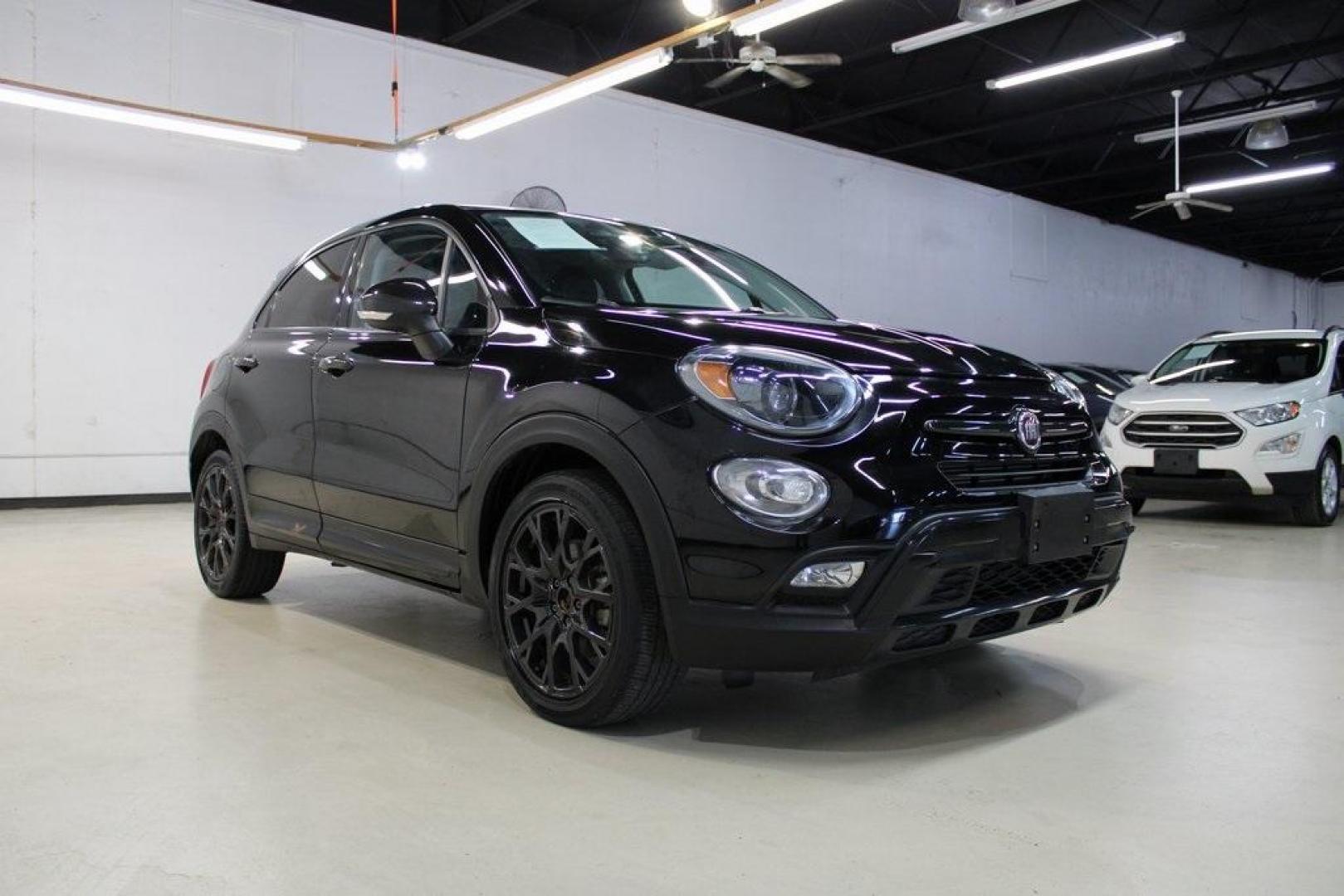 2017 Nero Cinema (Black Clear Coat) /Black Fiat 500X Trekking (ZFBCFXCB7HP) with an 2.4L I4 MultiAir engine, Automatic transmission, located at 15300 Midway Rd., Addison, TX, 75001, (972) 702-0011, 32.958321, -96.838074 - HOME OF THE NO HAGGLE PRICE - WHOLESALE PRICES TO THE PUBLIC!! 500X Trekking, 4D Sport Utility, 2.4L I4 MultiAir, 9-Speed 948TE Automatic, FWD, Nero Cinema (Black Clear Coat), Black Cloth.<br><br>Nero Cinema (Black Clear Coat) 2017 Fiat 500X Trekking<br><br>Recent Arrival! 22/30 City/Highway MPG<br> - Photo#1