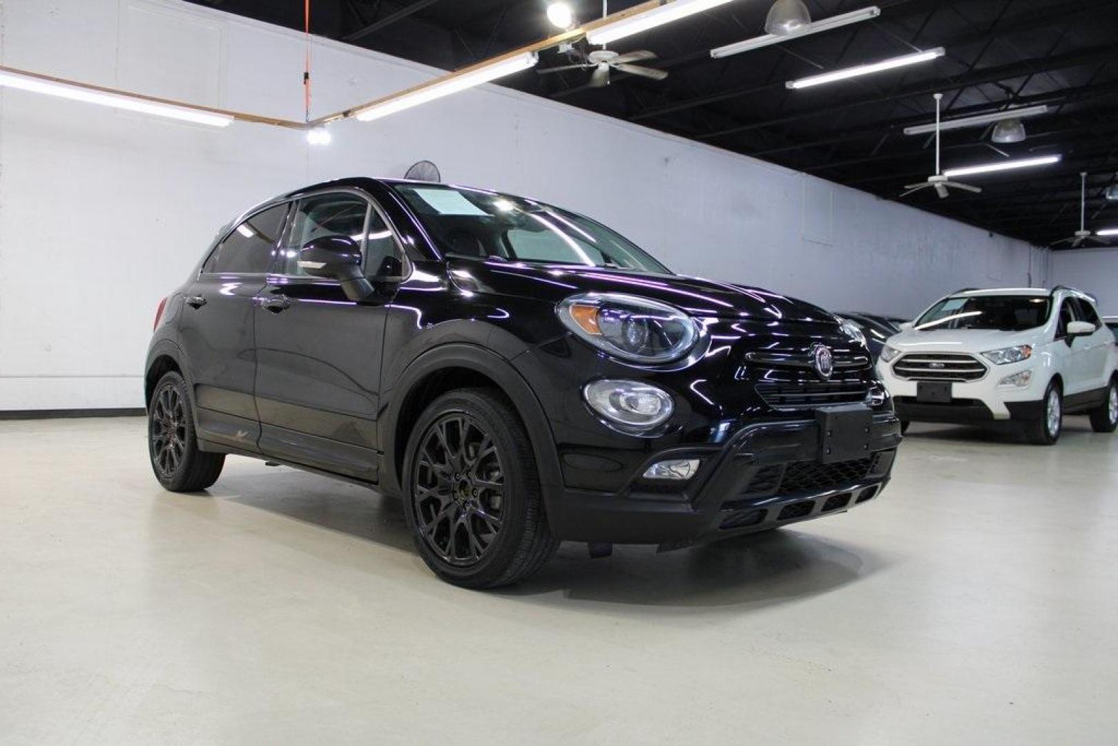 2017 Nero Cinema (Black Clear Coat) /Black Fiat 500X Trekking (ZFBCFXCB7HP) with an 2.4L I4 MultiAir engine, Automatic transmission, located at 15300 Midway Rd., Addison, TX, 75001, (972) 702-0011, 32.958321, -96.838074 - HOME OF THE NO HAGGLE PRICE - WHOLESALE PRICES TO THE PUBLIC!! 500X Trekking, 4D Sport Utility, 2.4L I4 MultiAir, 9-Speed 948TE Automatic, FWD, Nero Cinema (Black Clear Coat), Black Cloth.<br><br>Nero Cinema (Black Clear Coat) 2017 Fiat 500X Trekking<br><br>Recent Arrival! 22/30 City/Highway MPG<br> - Photo#2