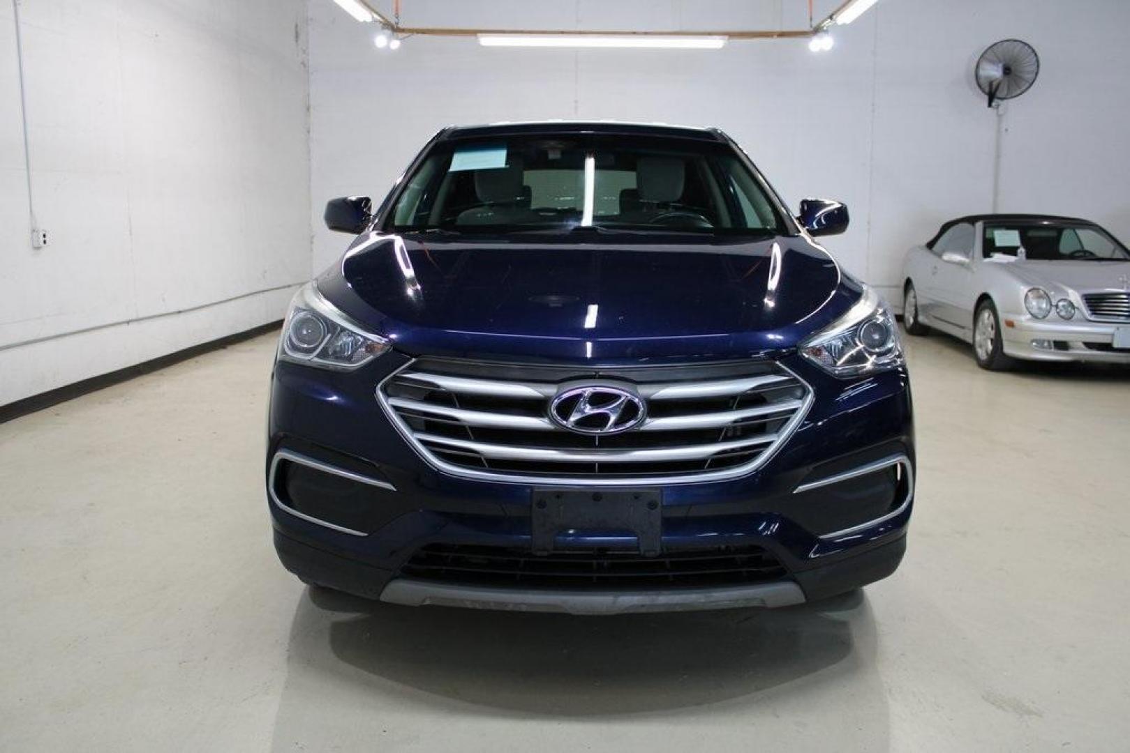 2018 Nightfall Blue /Beige Hyundai Santa Fe Sport 2.4 Base (5XYZT3LB2JG) with an 2.4L I4 DGI DOHC 16V engine, Automatic transmission, located at 15300 Midway Rd., Addison, TX, 75001, (972) 702-0011, 32.958321, -96.838074 - Photo#5