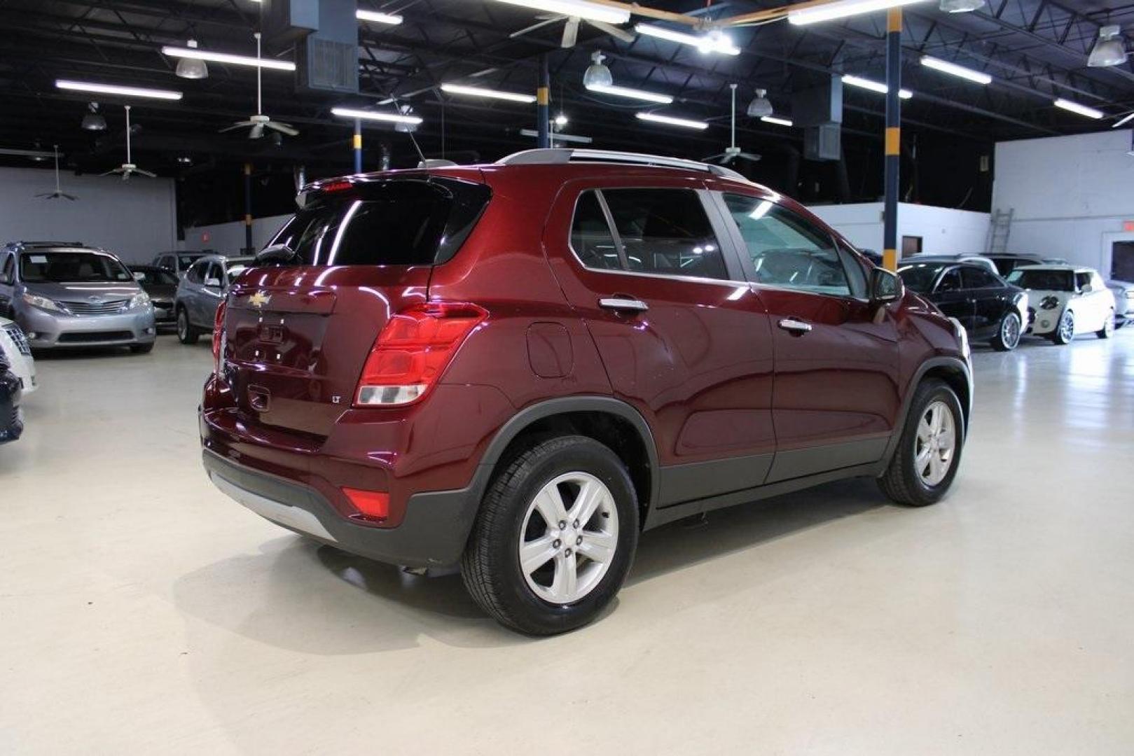 2017 Crimson Metallic /Jet Black Chevrolet Trax LT (3GNCJLSB8HL) with an ECOTEC 1.4L I4 SMPI DOHC Turbocharged VVT engine, Automatic transmission, located at 15300 Midway Rd., Addison, TX, 75001, (972) 702-0011, 32.958321, -96.838074 - HOME OF THE NO HAGGLE PRICE - WHOLESALE PRICES TO THE PUBLIC!! Trax LT, 4D Sport Utility, ECOTEC 1.4L I4 SMPI DOHC Turbocharged VVT, 6-Speed Automatic, FWD, Crimson Metallic, Jet Black Cloth.<br><br>Crimson Metallic 2017 Chevrolet Trax LT<br><br>Recent Arrival! 25/33 City/Highway MPG<br><br>Awards:< - Photo#2