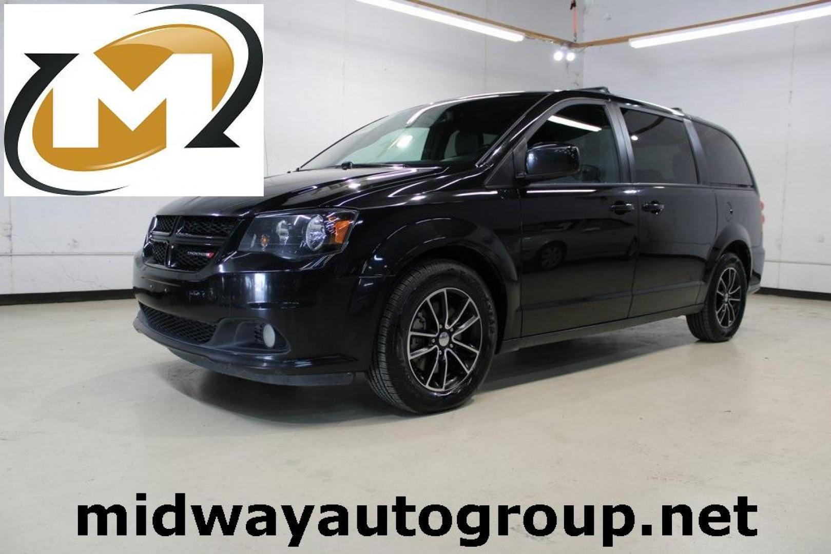 2019 Brilliant Black Crystal Pearlcoat /Black Dodge Grand Caravan GT (2C4RDGEG3KR) with an V6 engine, Automatic transmission, located at 15300 Midway Rd., Addison, TX, 75001, (972) 702-0011, 32.958321, -96.838074 - Photo#0